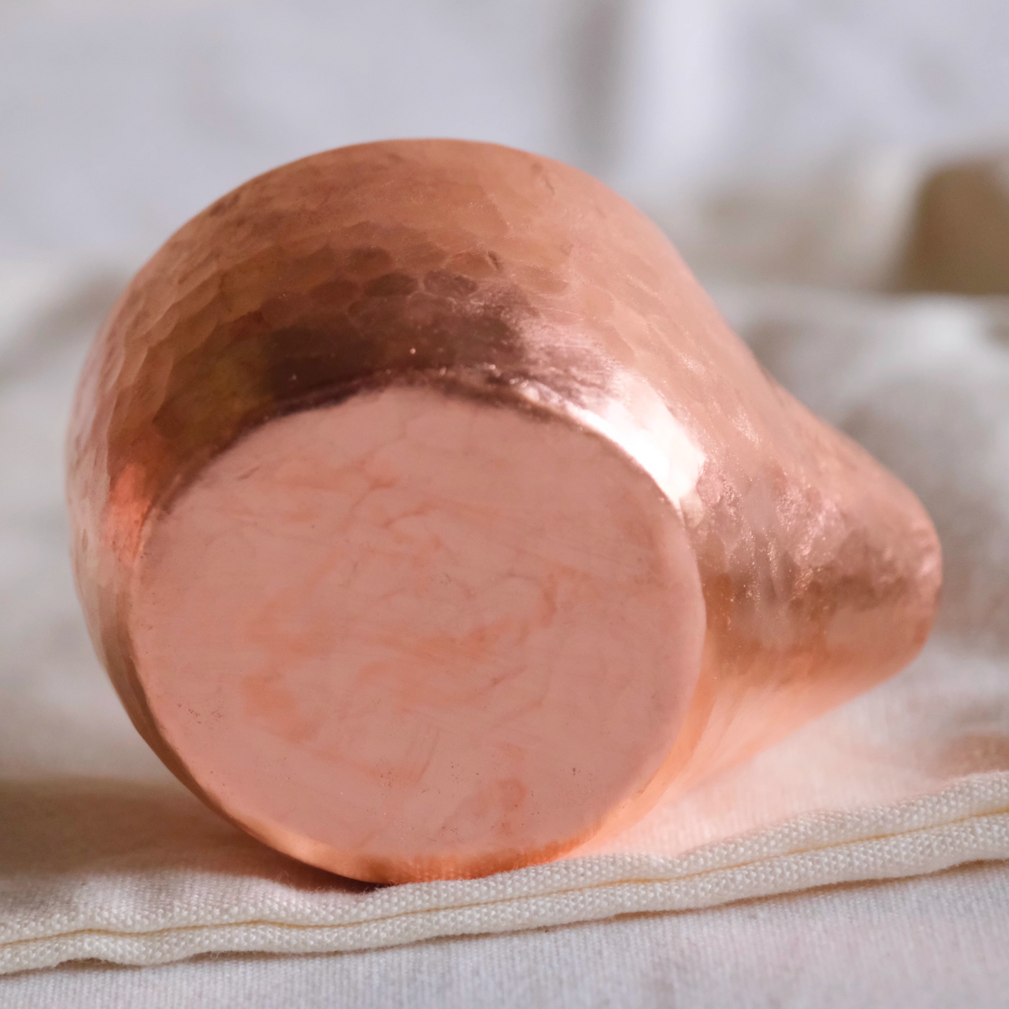 Japanese Style 4-in-1 Copper Coffee Tool. Hammered Pure Copper Cup. Premium gift for home barista.