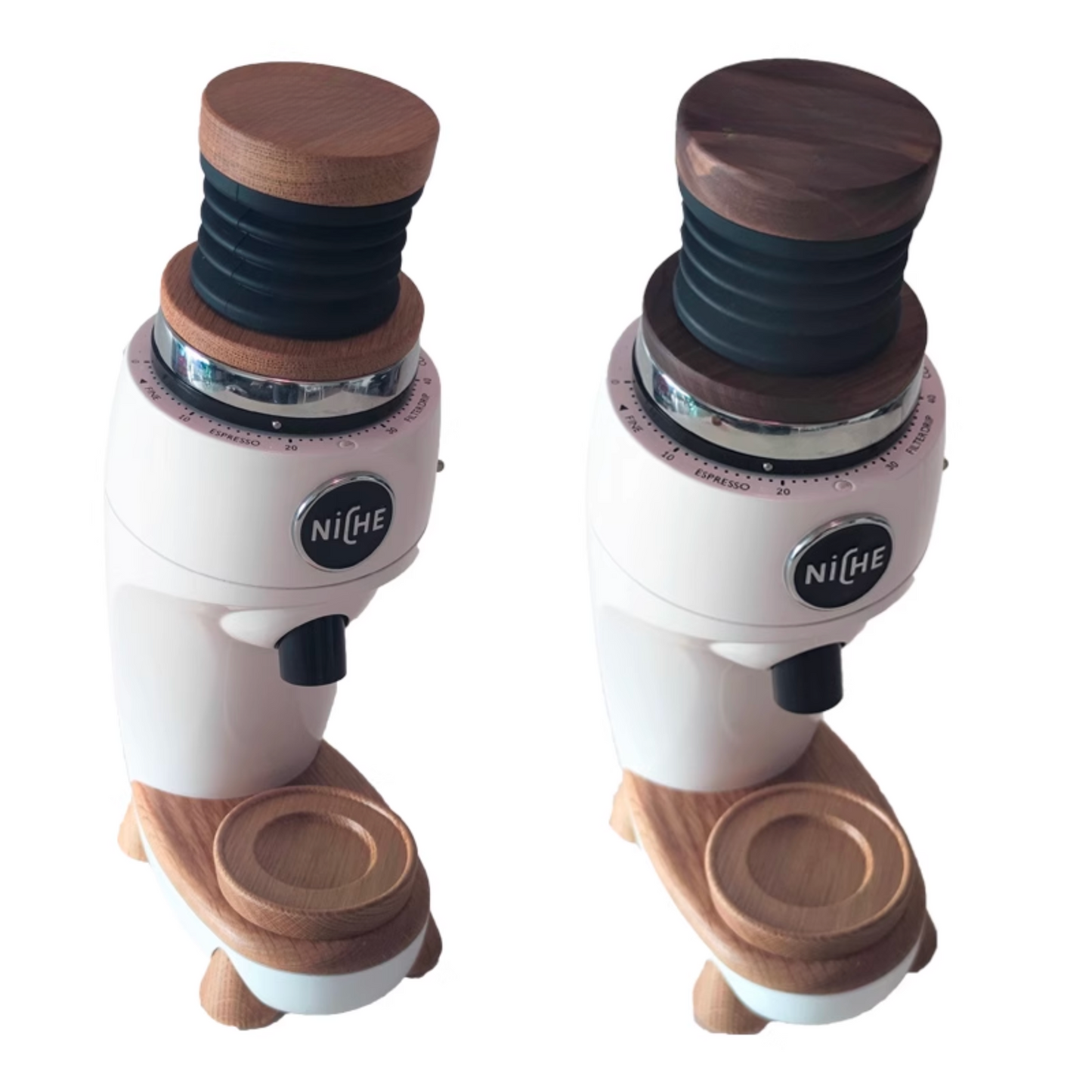 Niche Zero Grinder Accessories in Oak Wood or Walnut Wood
