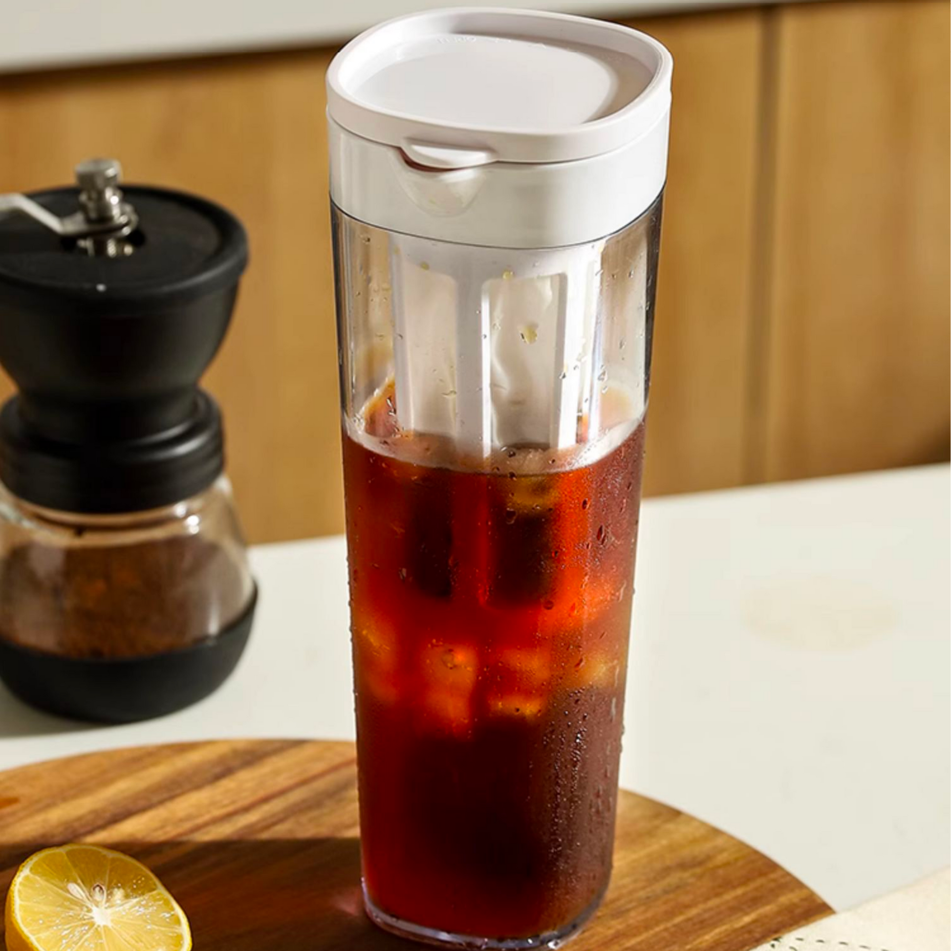 Cold Brew Bottle for Tea/Coffee with Mesh Filter - 1.1L | Home Coffee Maker For Fridge