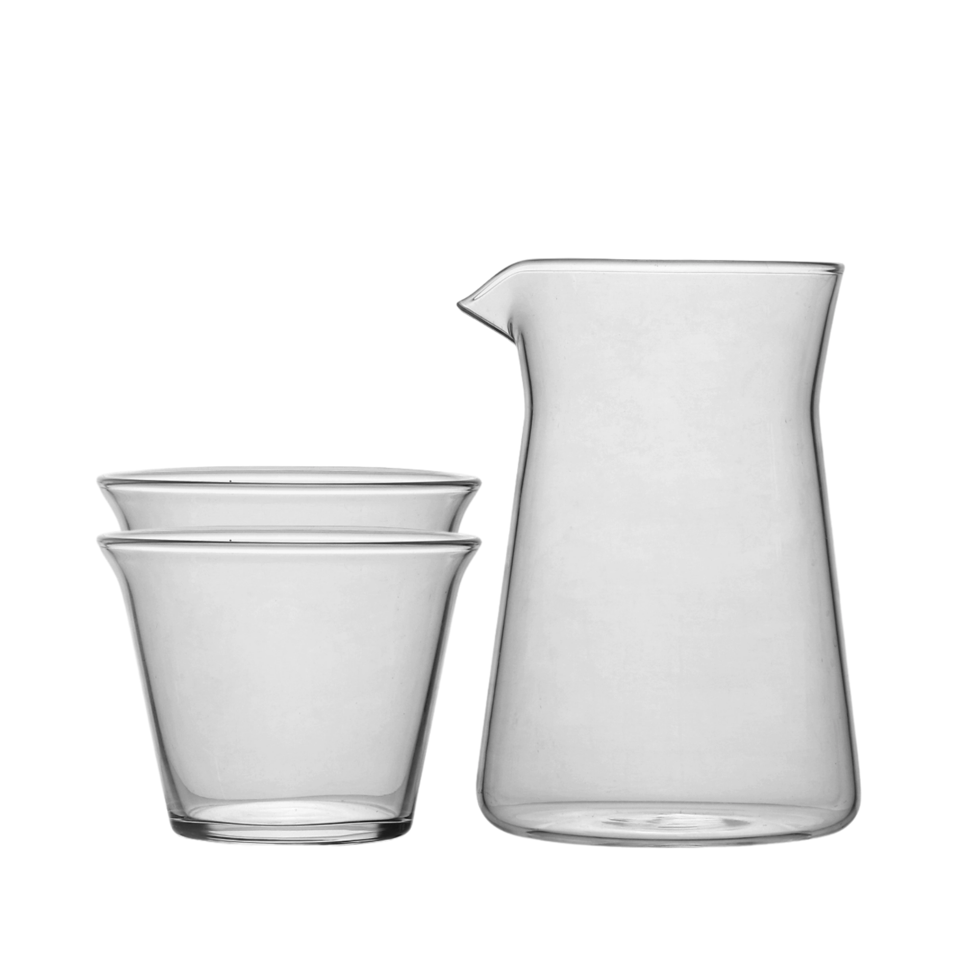 Glass Jug and Cup Set | Drip Coffee Server Pot Glass Pour Over Set