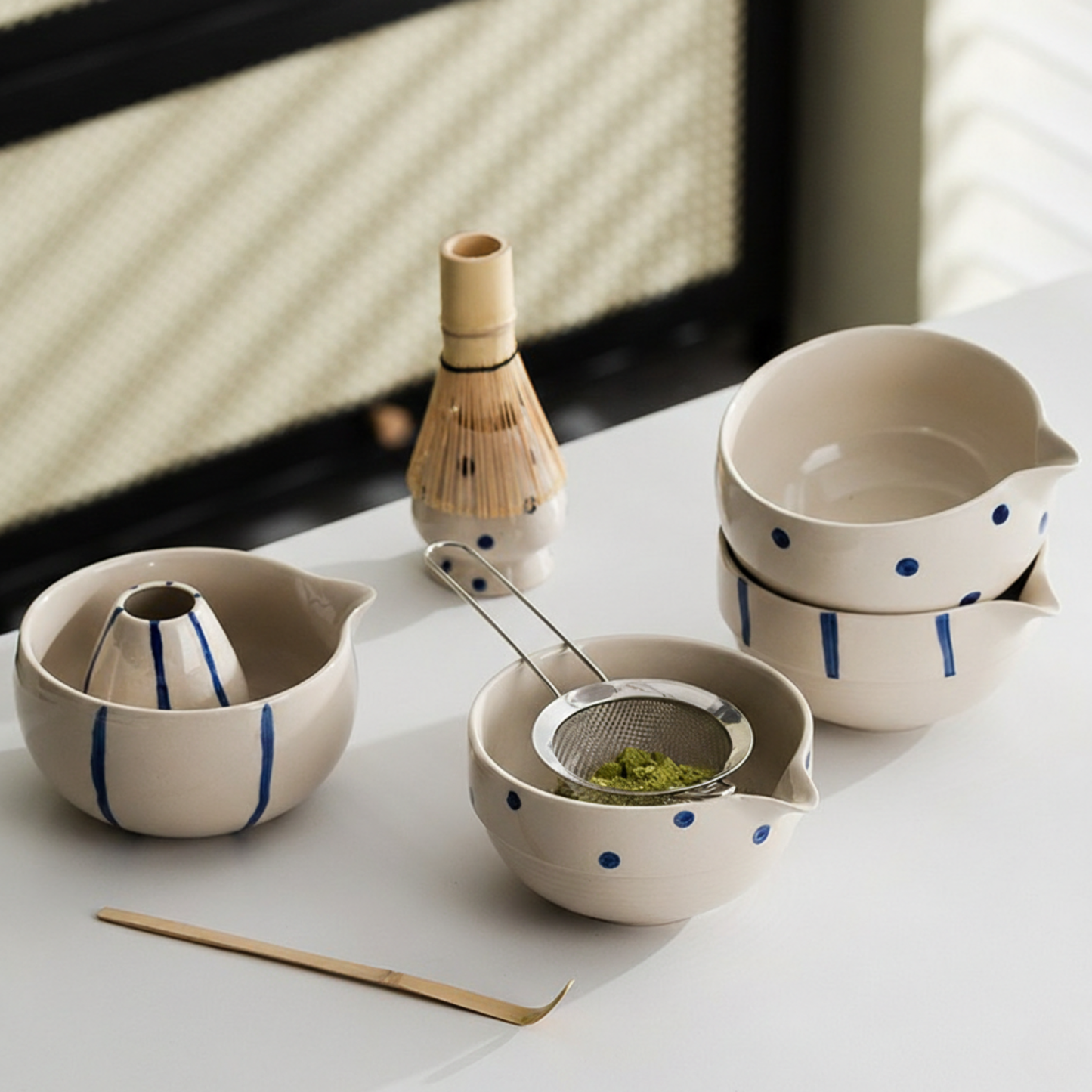 Contemporary Matcha Bowl Set | Minimalist Japanese Tea Ritual Gift Set