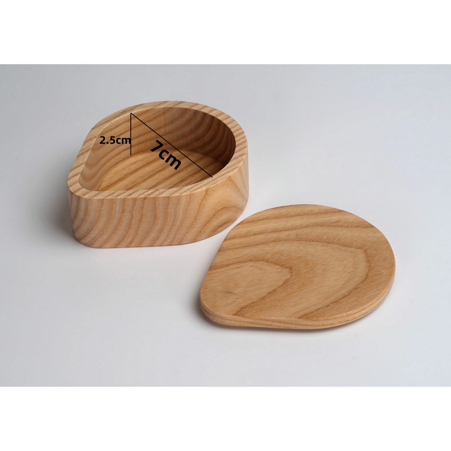 Wooden Round Coffee Paper Filters Holder | Natural Wood Size: 51-68mm