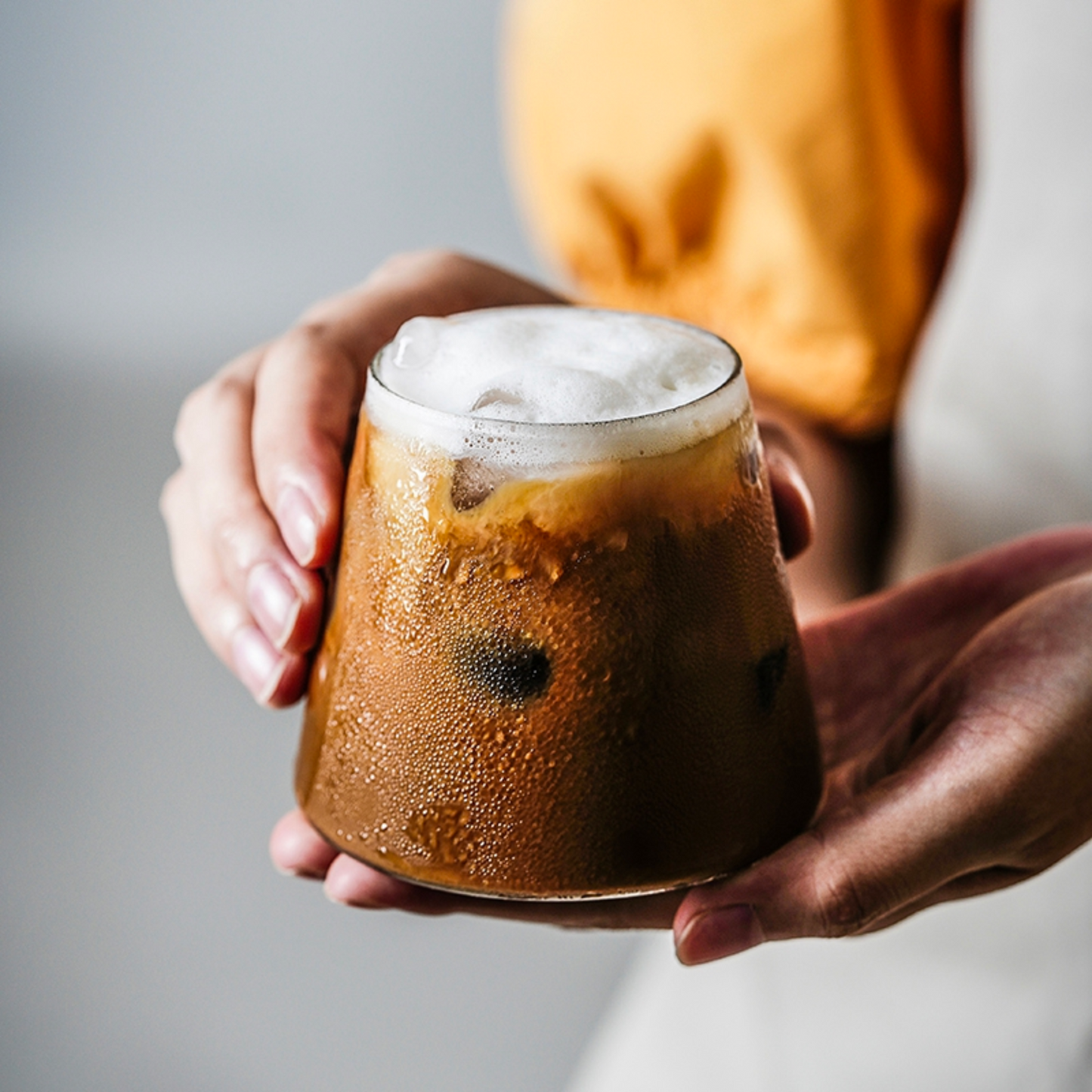 Mount Fuji Coffee Latte Glass | Premium Glass Cup for Coffee, Tea, and Hot or cold Drinks