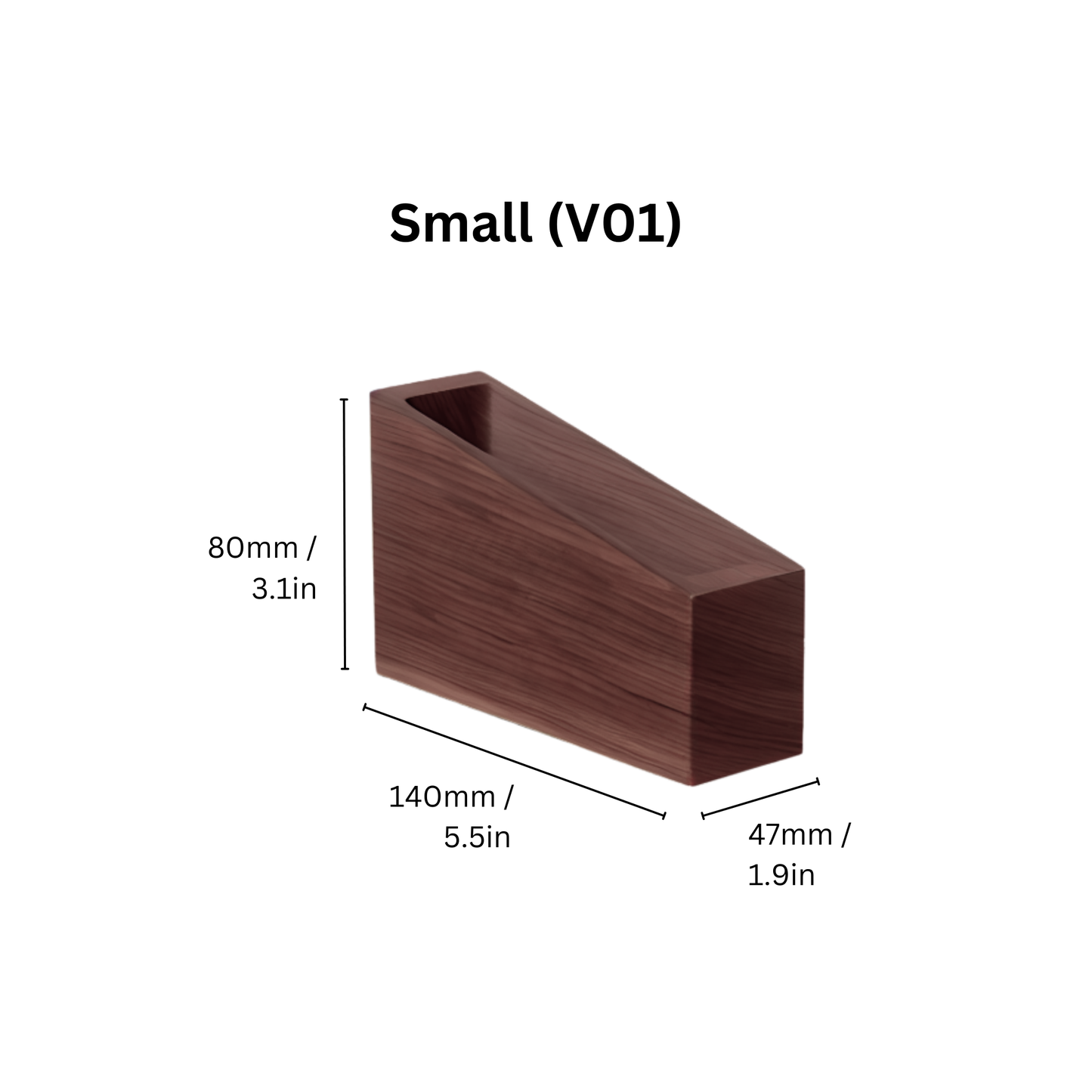 Walnut Wood V60 Coffee Filter Paper Holder