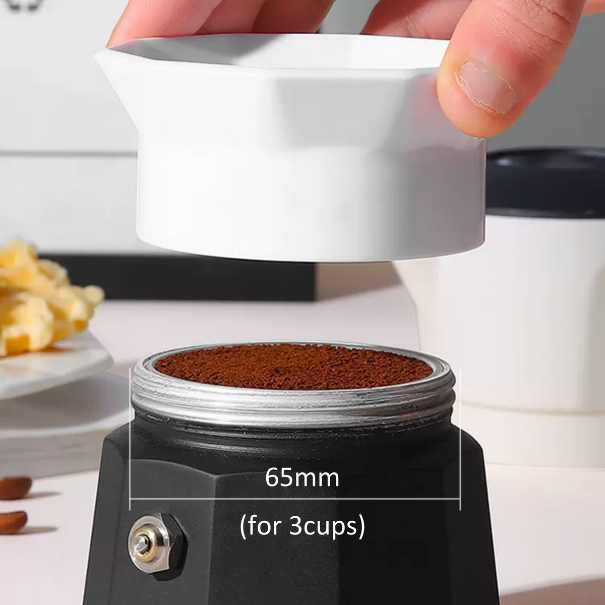 Moka Pot Rotary Dosing Ring Distributor