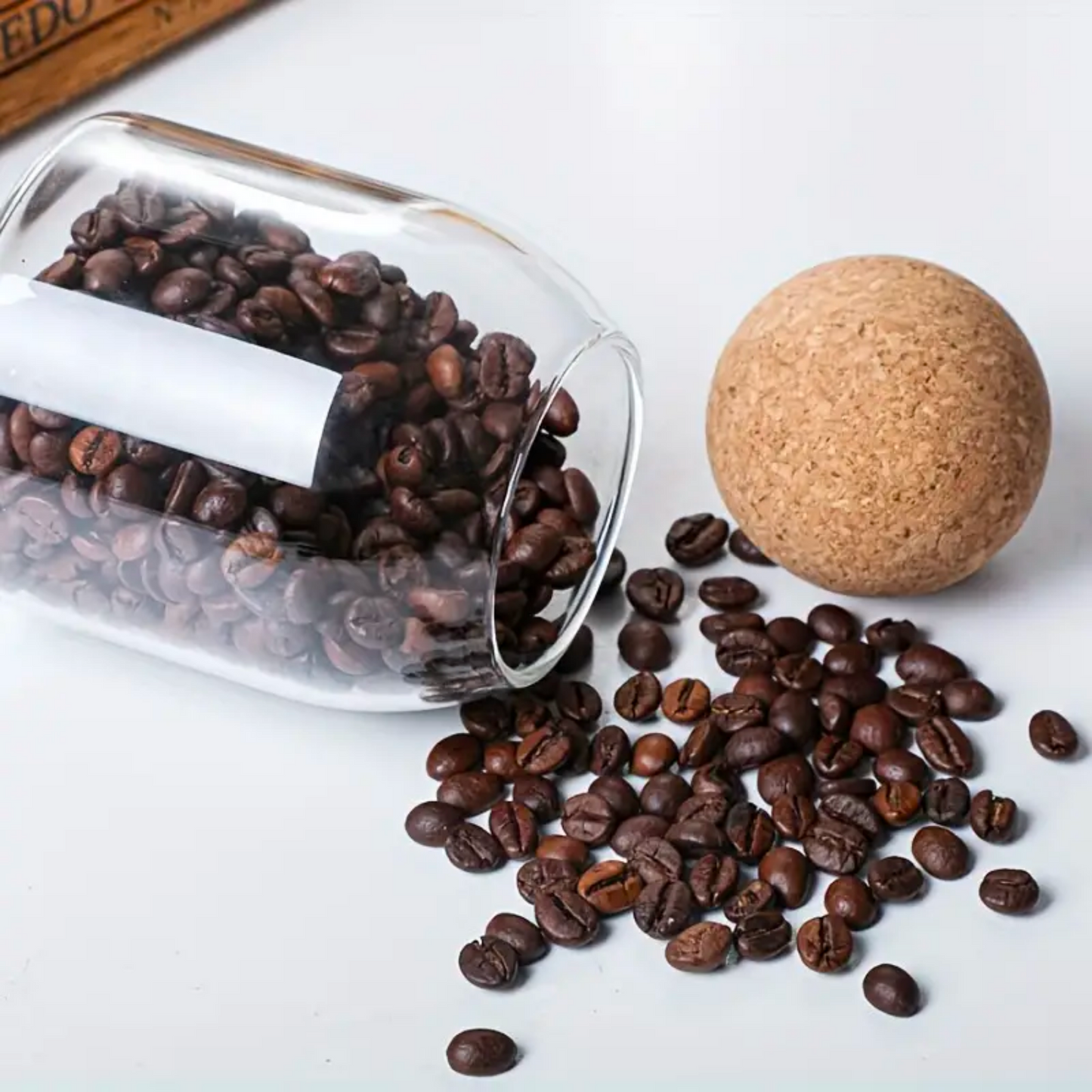 Cork Ball Glass Storage Jars - Smooth | 500ml 800ml 1200ml Jar Sets