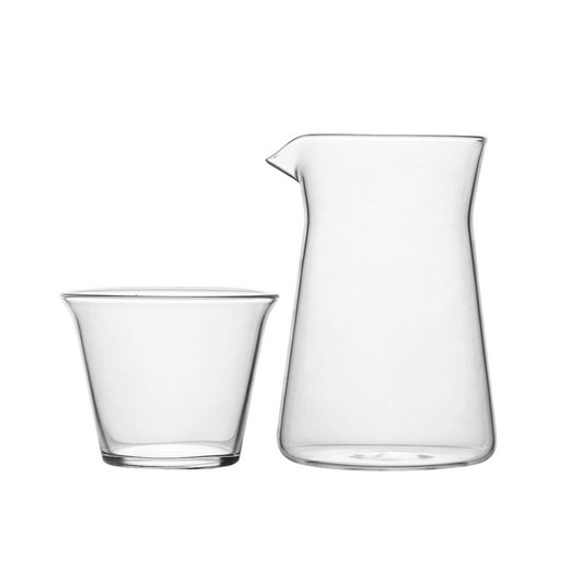 Glass Jug and Cup Set