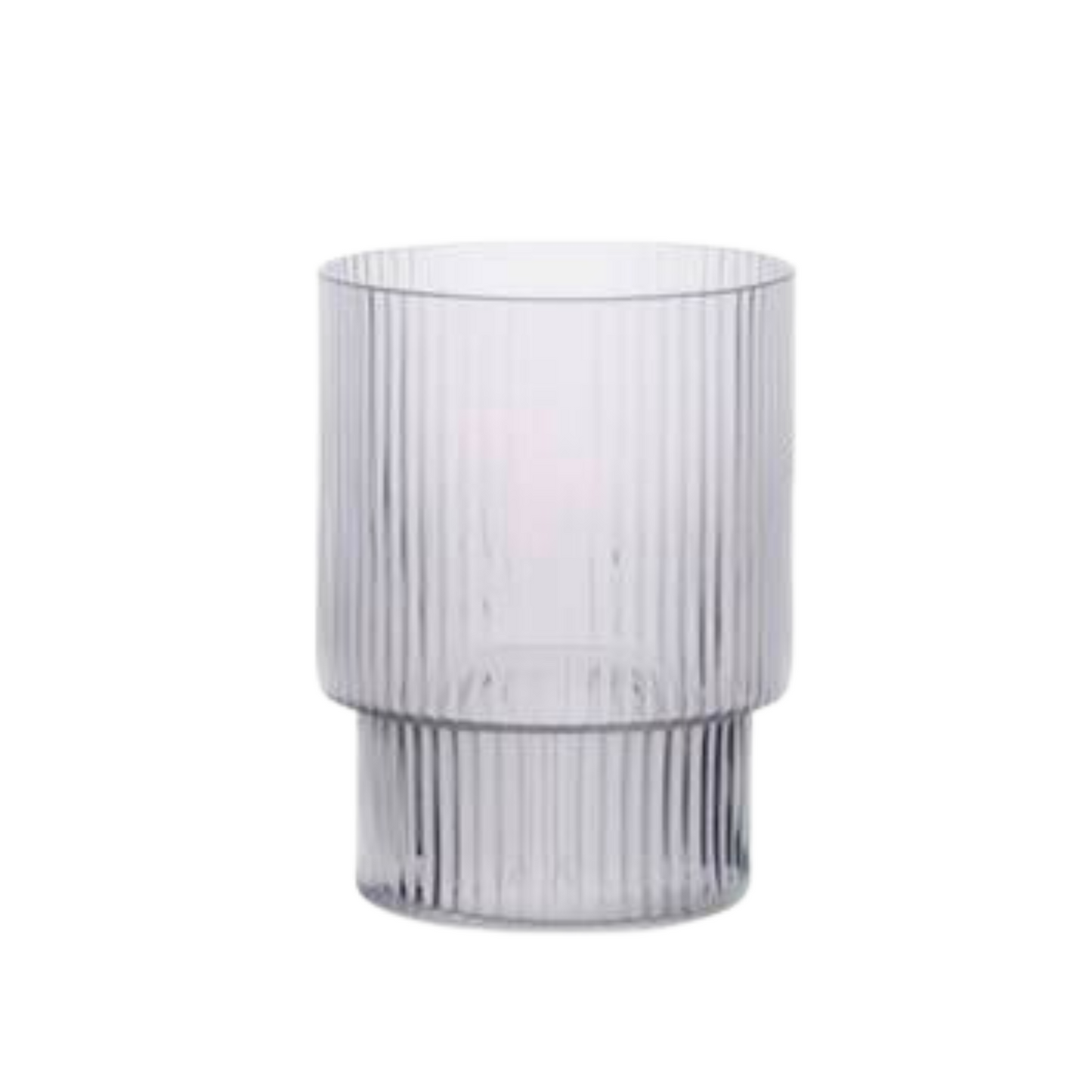 Retro Ribbed Coffee Glass