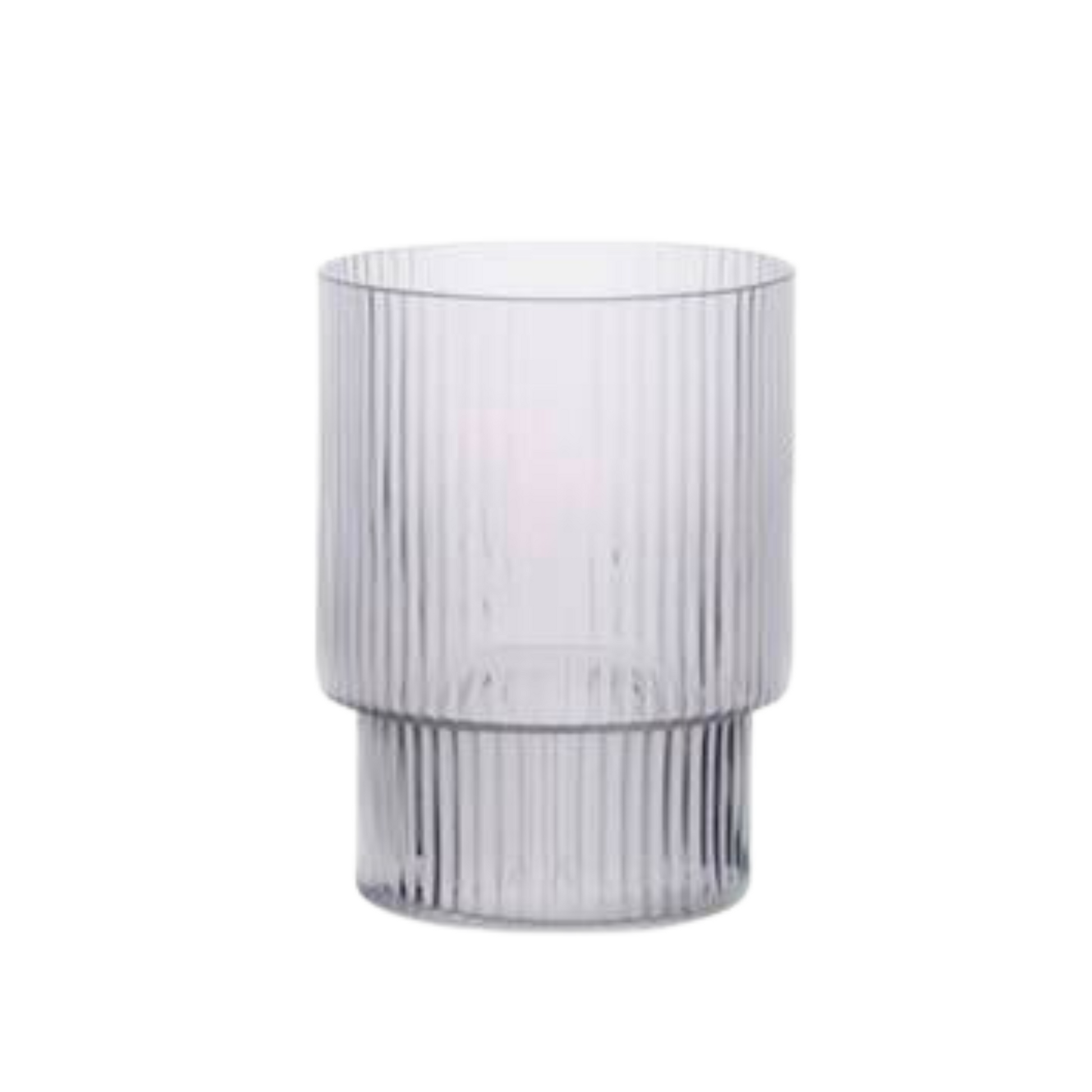 Retro Ribbed Coffee Glass