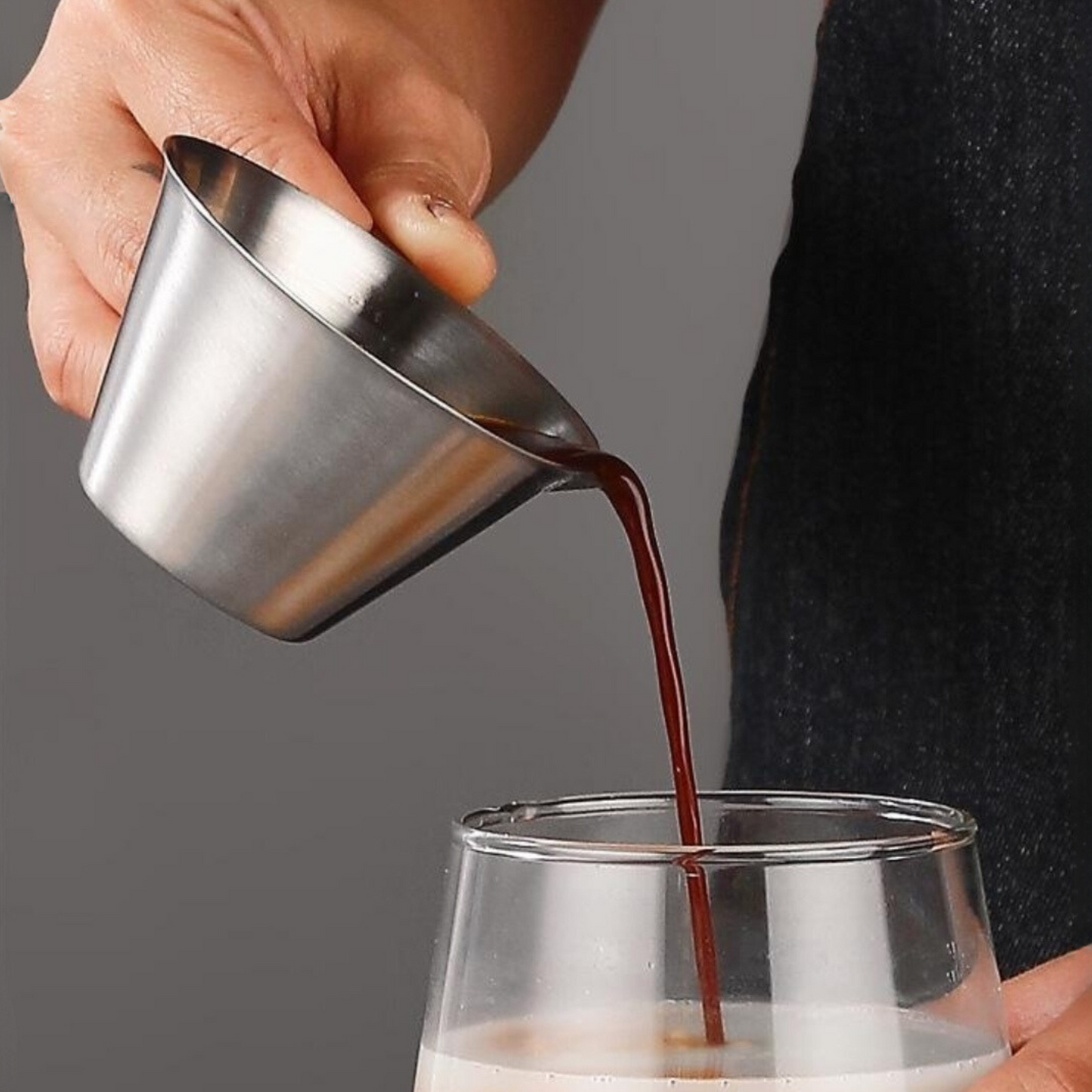 Stainless Steel Espresso Measuring Cup - 100ml