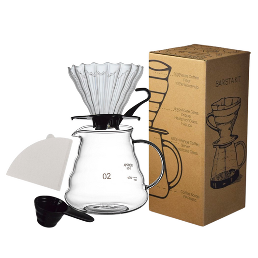 Glass Coffee Dripper and Server Set