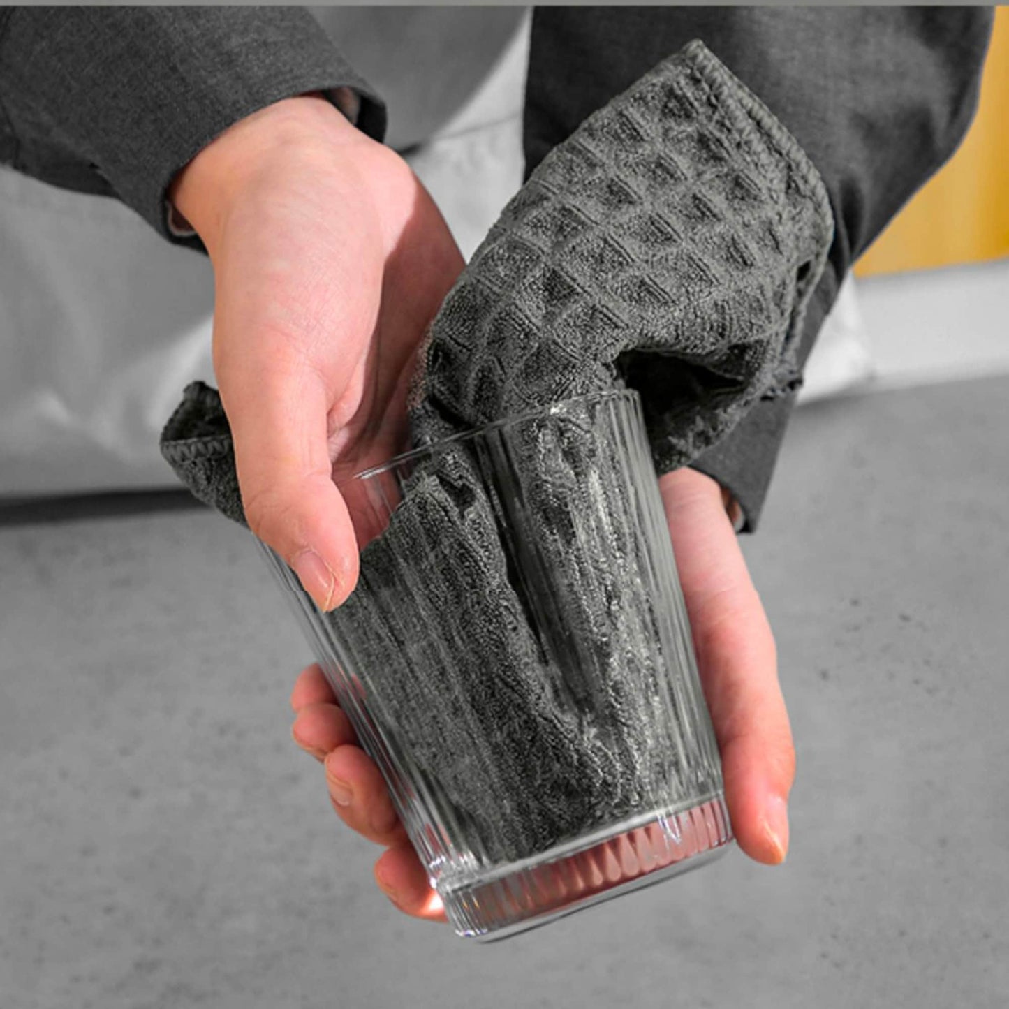 Waffle Micro Cloth for Coffee Bar Cleaning