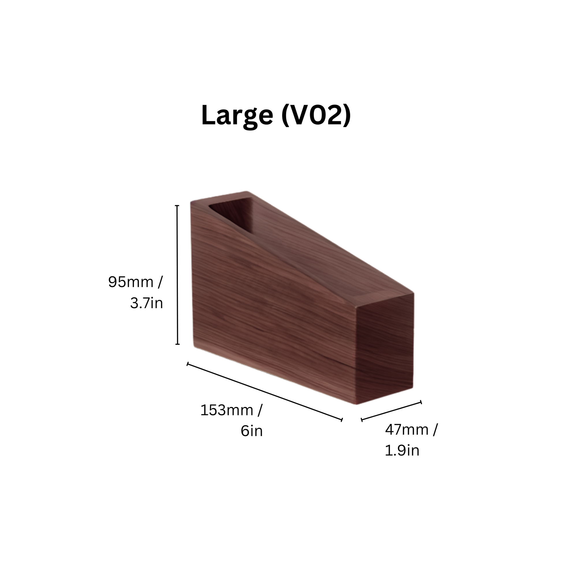 Walnut Wood V60 Coffee Filter Paper Holder 