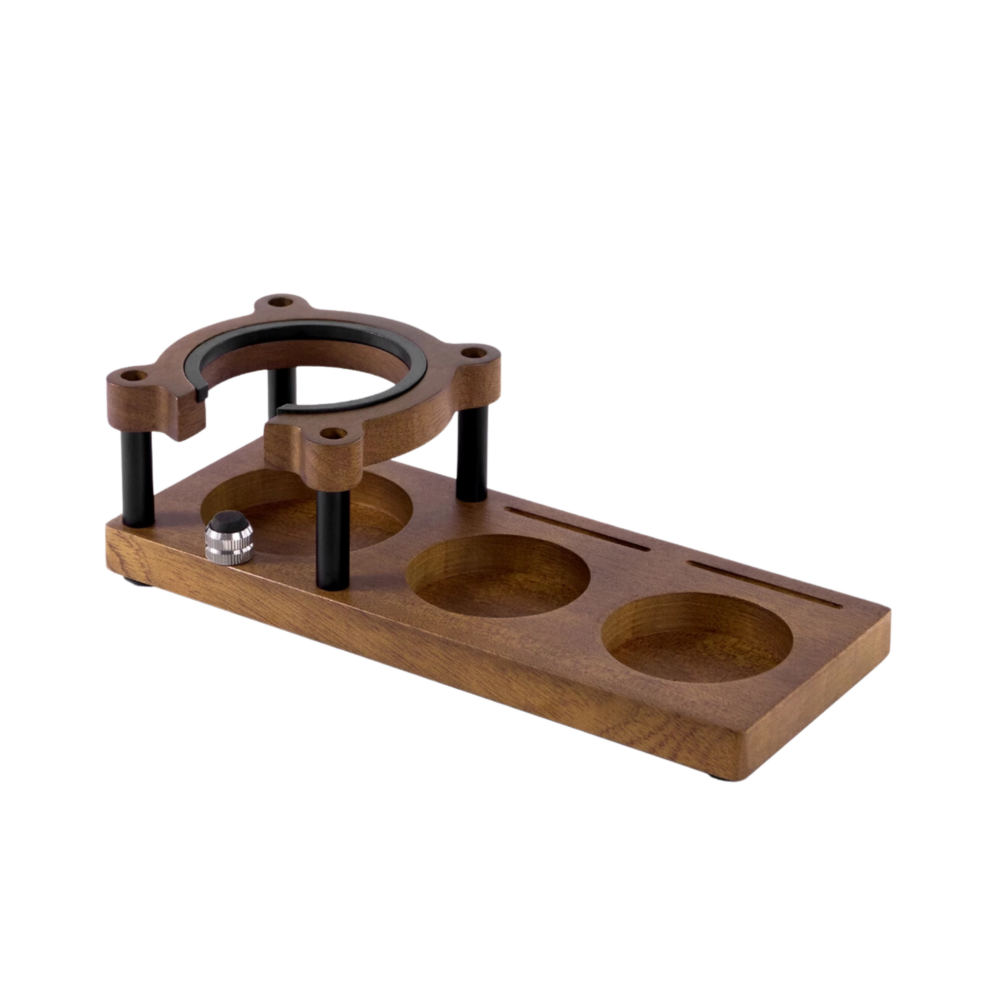 Sapele Wood Tamper Station for 51/53/58mm Coffee Tamper & Distributor