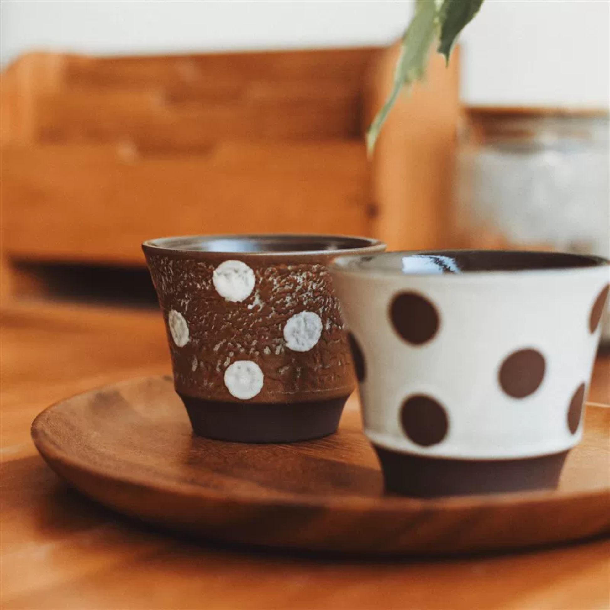 Japanese Style Vintage Ceramic Cups | 220ml Coffee and Tea Cups 7oz