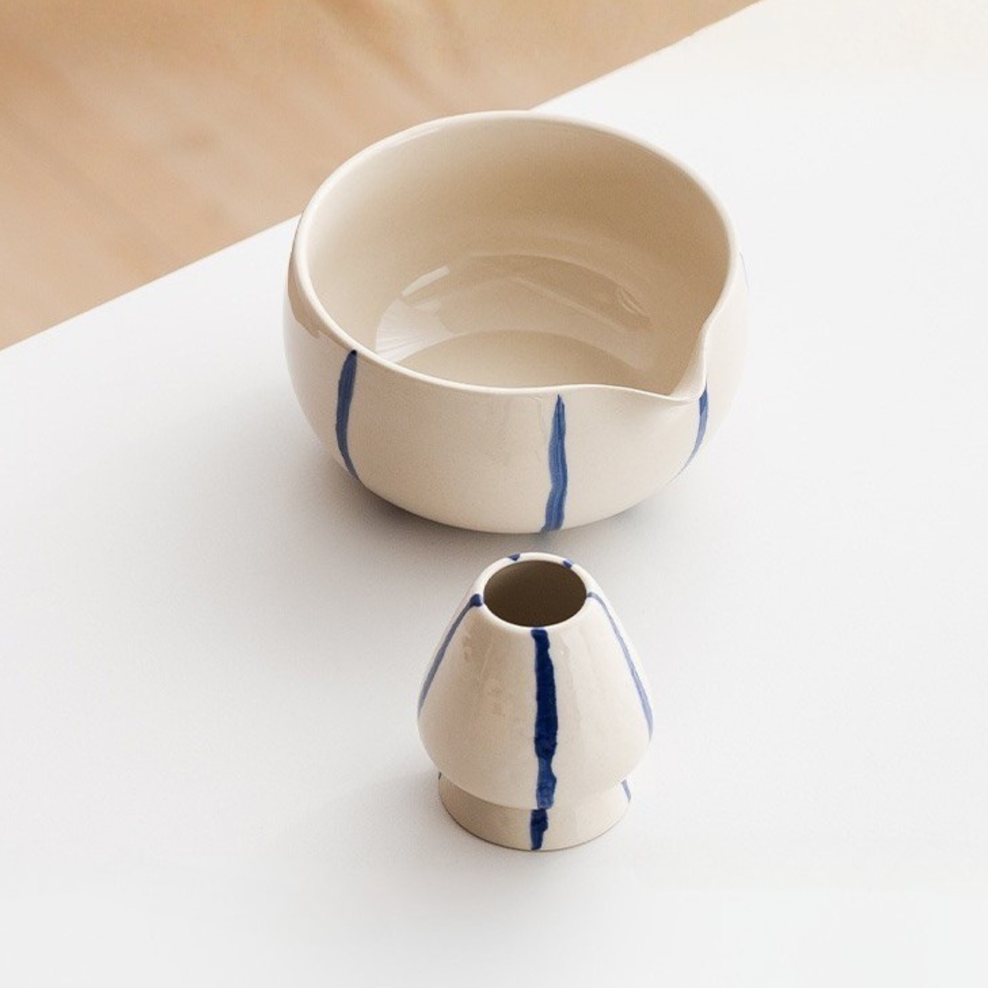 Contemporary Matcha Bowl Set | Minimalist Japanese Tea Ritual Gift Set