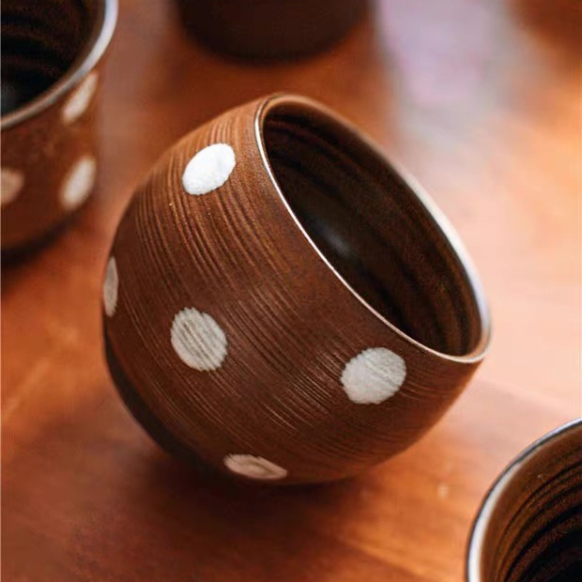 Japanese Style Vintage Ceramic Cups | 220ml Coffee and Tea Cups 7oz