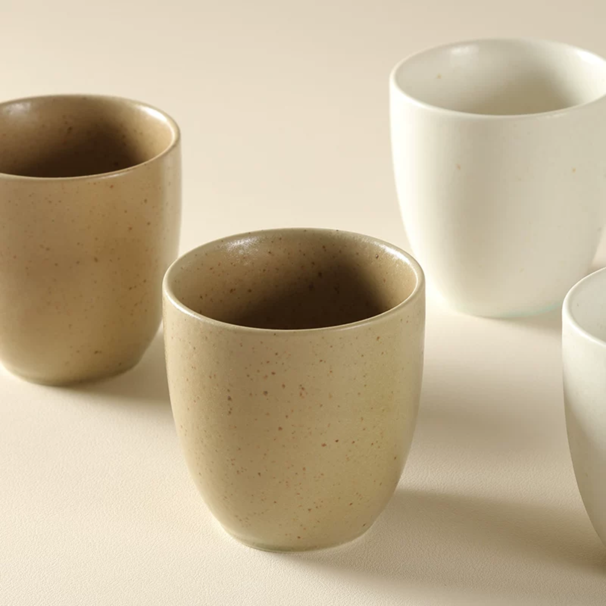 Minimalist Stoneware Tea Cup | Artisan Ceramic 220ml Small Sipping Cup