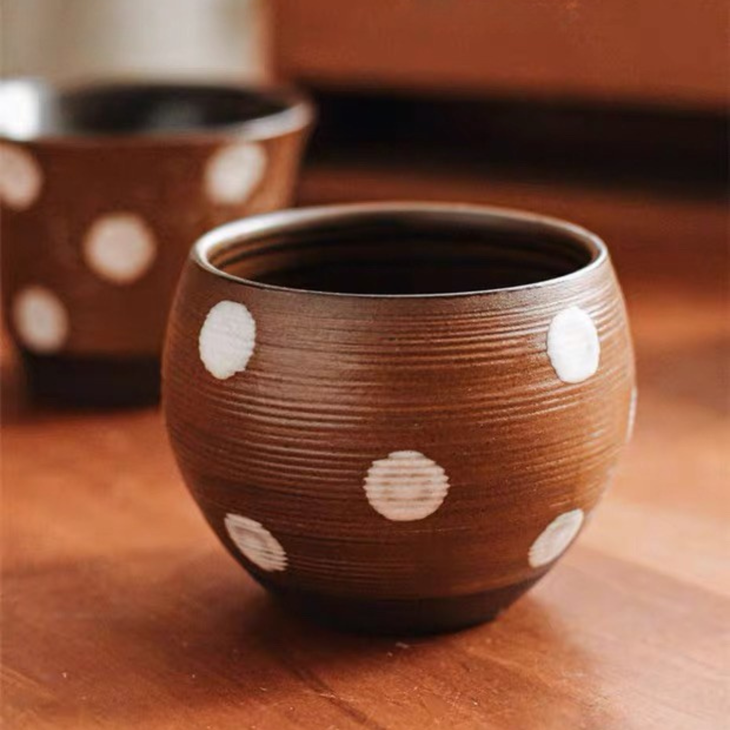 Japanese Style Vintage Ceramic Cups | 220ml Coffee and Tea Cups 7oz