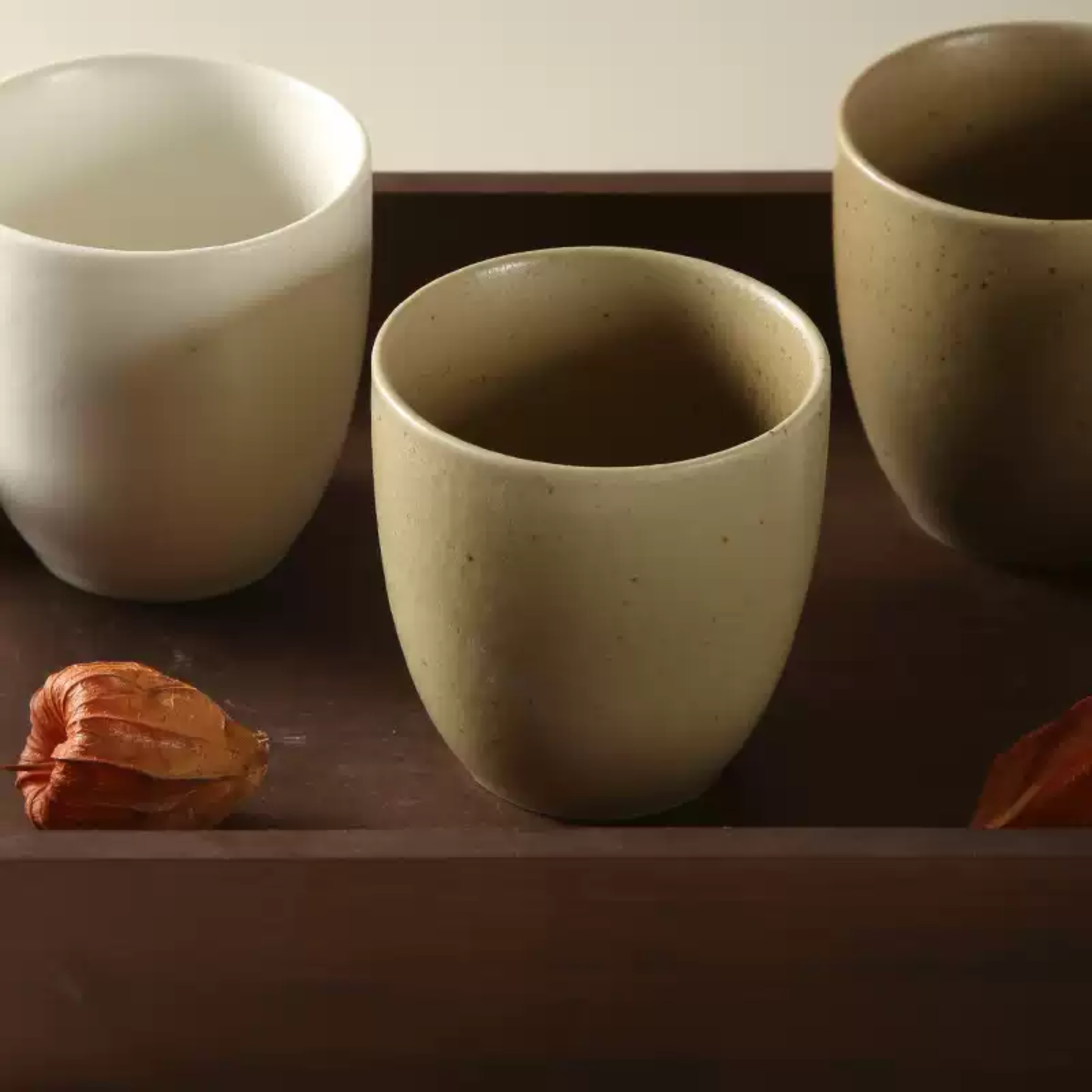 Minimalist Stoneware Tea Cup | Artisan Ceramic 220ml Small Sipping Cup