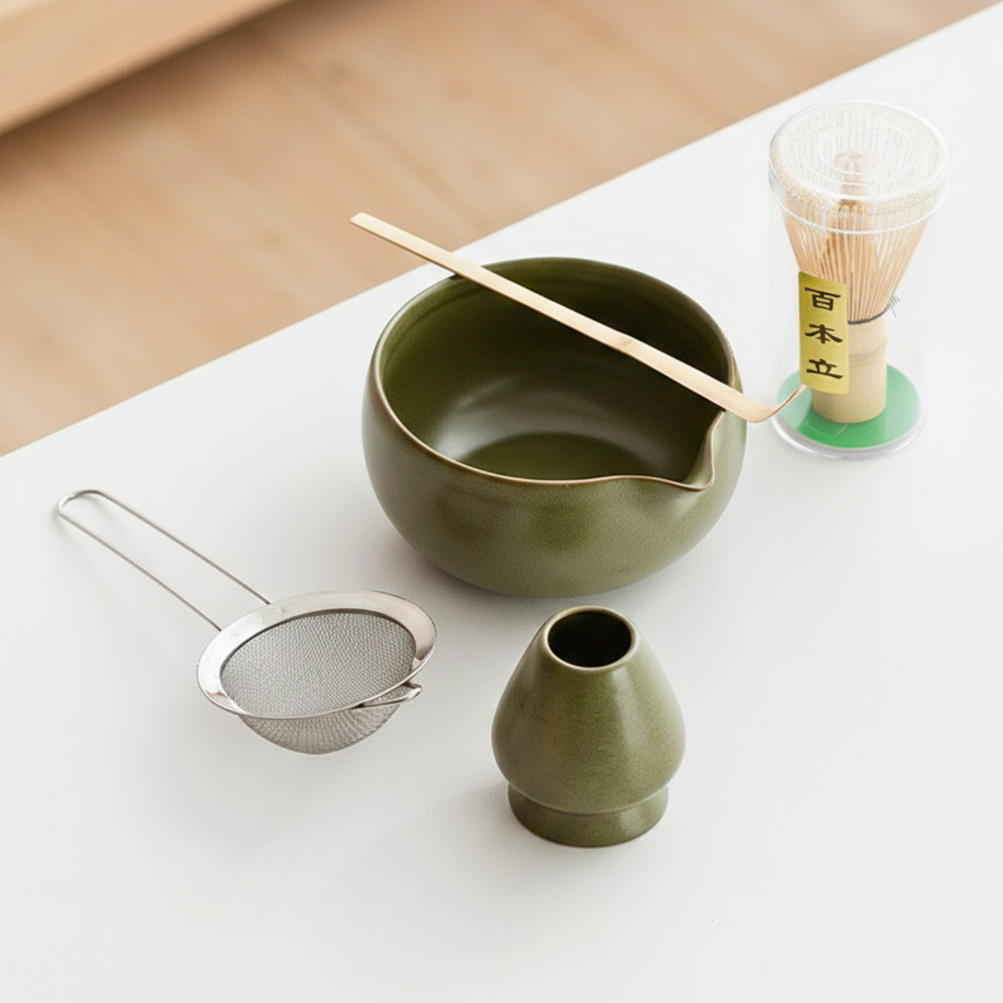 Contemporary Matcha Bowl Set | Minimalist Japanese Tea Ritual Gift Set