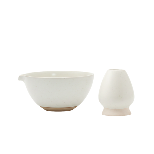 Matcha Tea Ceremony Starter Set | Ivory White Ceremonial Matcha Set