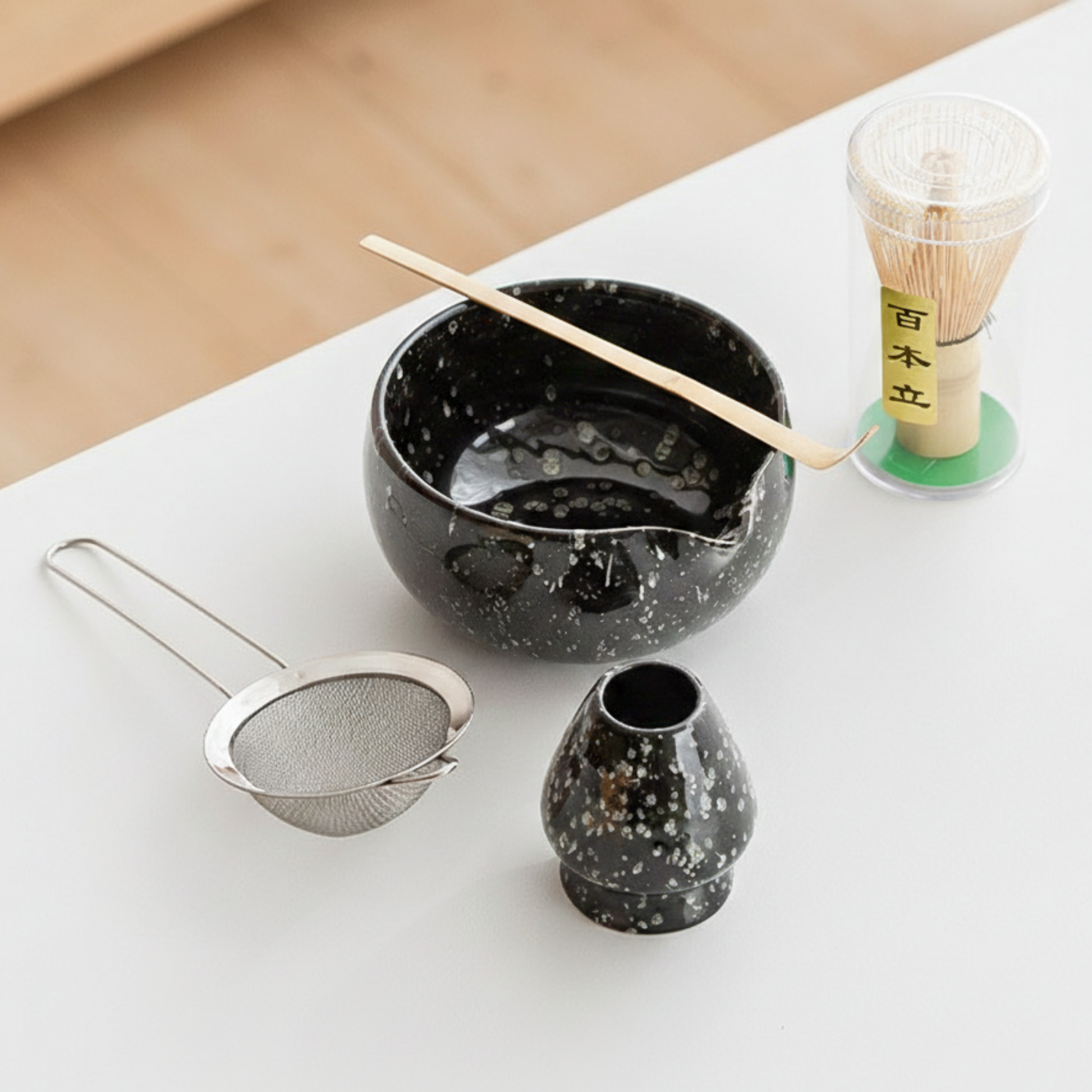 Contemporary Matcha Bowl Set | Minimalist Japanese Tea Ritual Gift Set