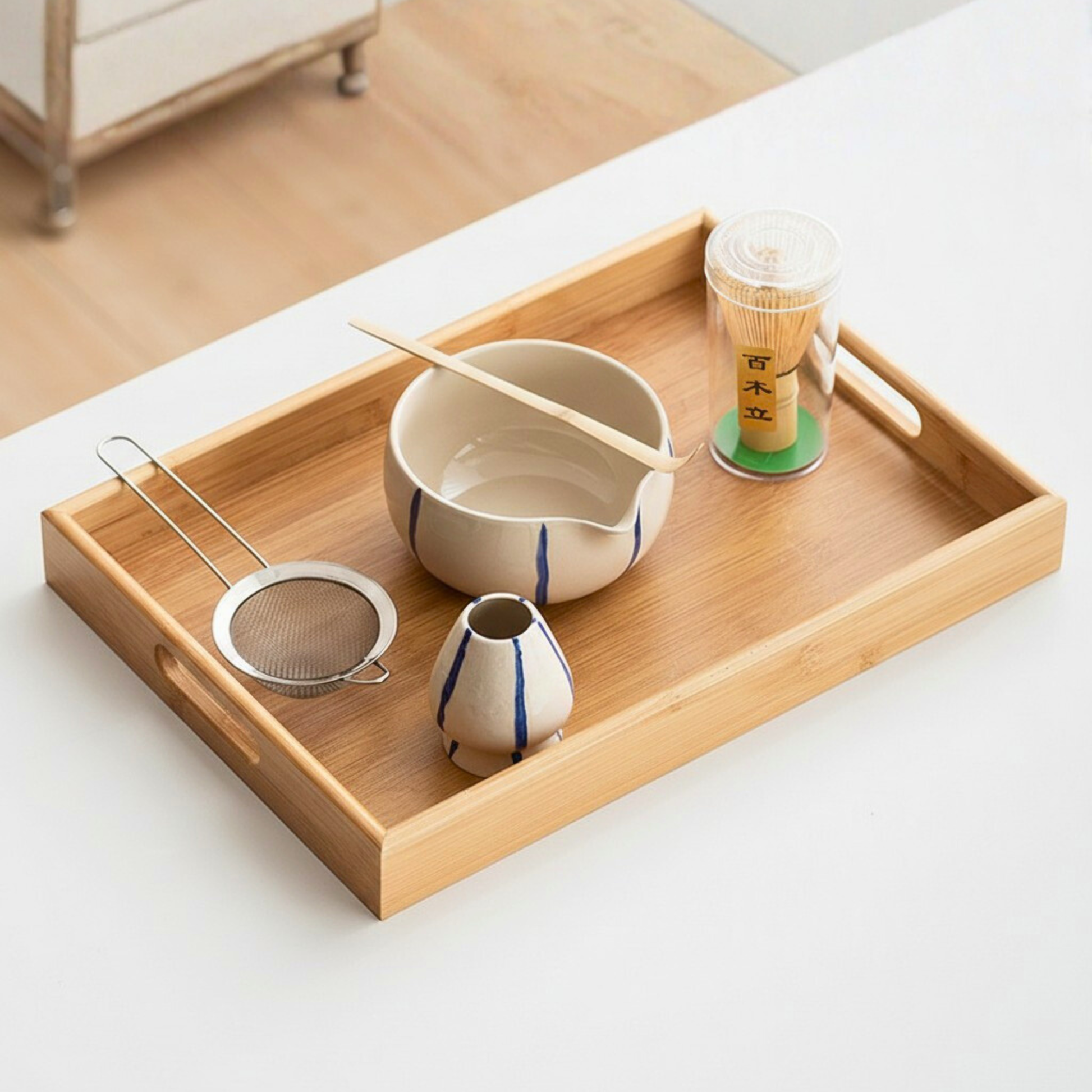 Contemporary Matcha Bowl Set | Minimalist Japanese Tea Ritual Gift Set