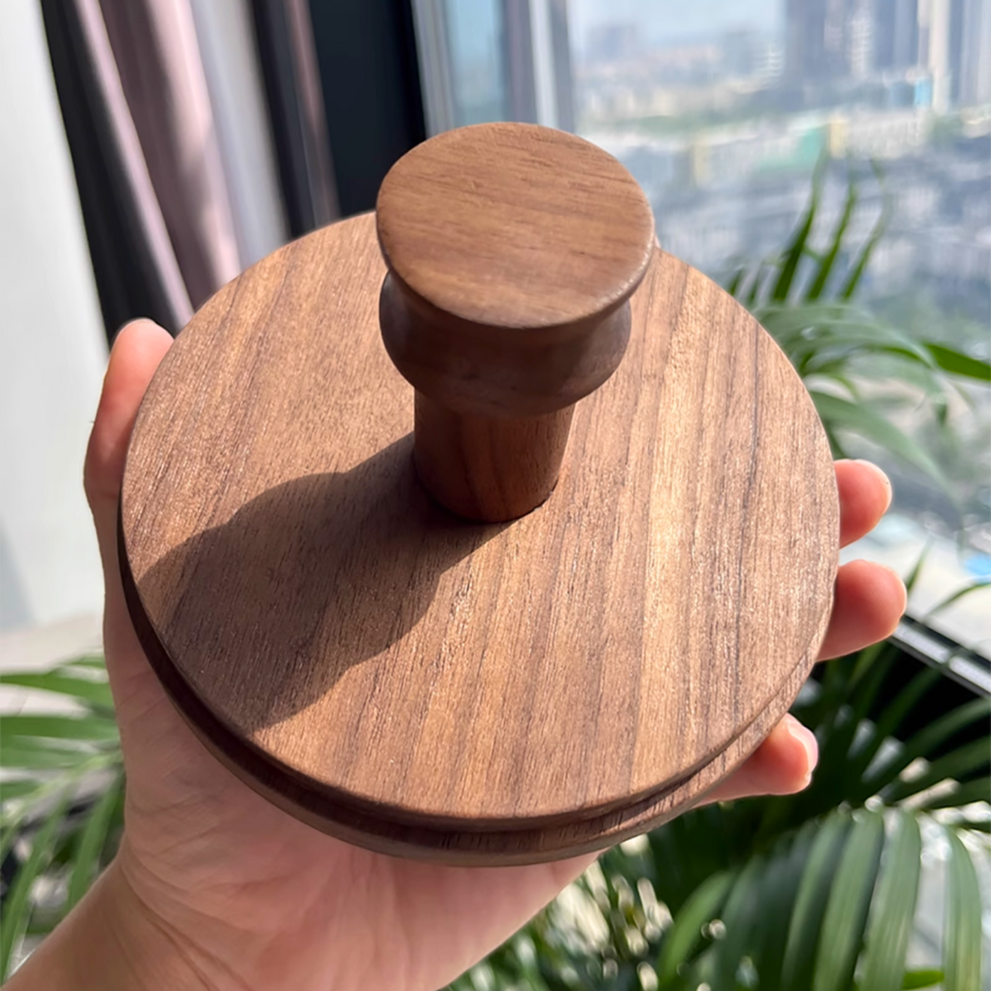 Walnut Wood Wave Paper Filter Holder