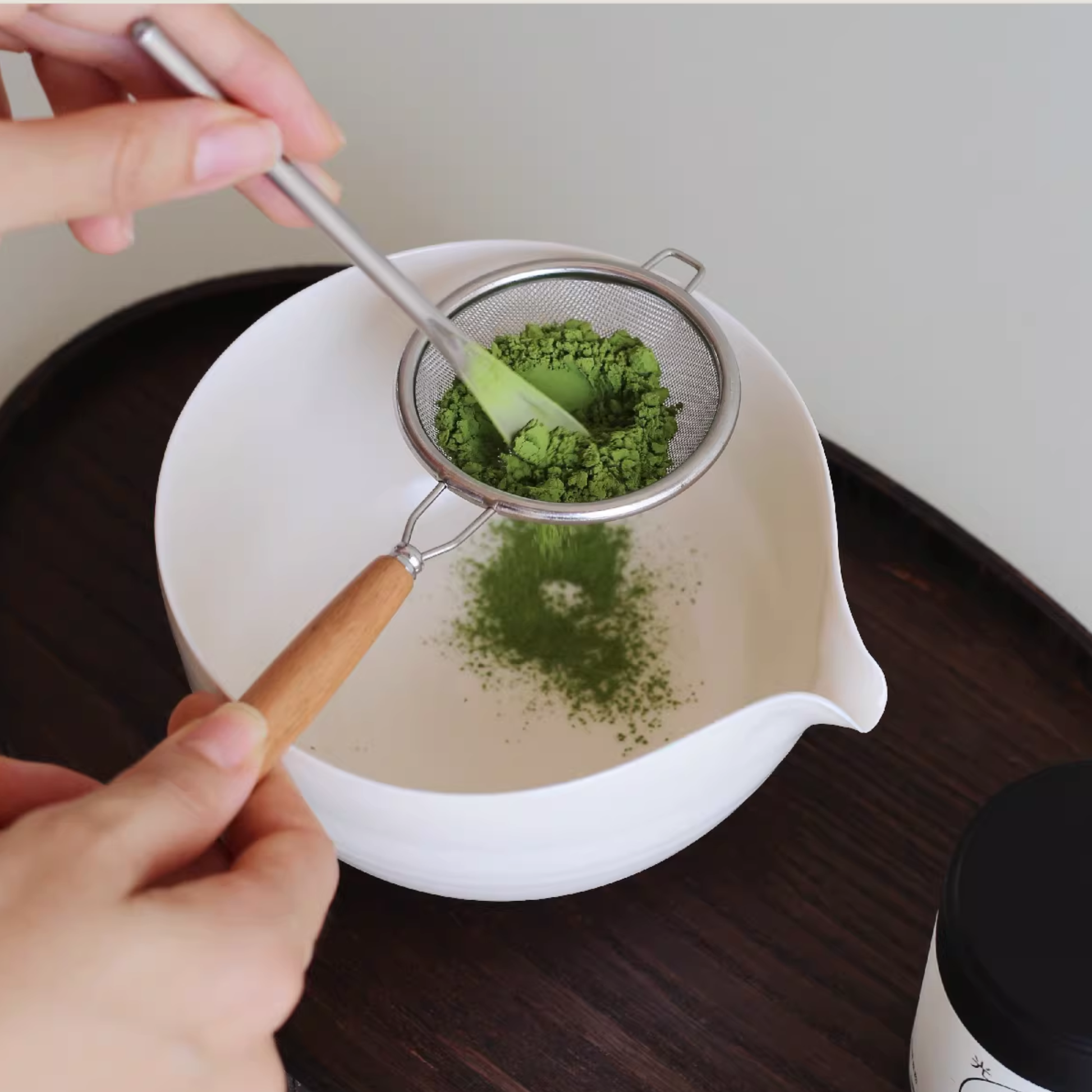 304 Stainless Steel Matcha Sifting Sieve | 40-Mesh Powder Strainer