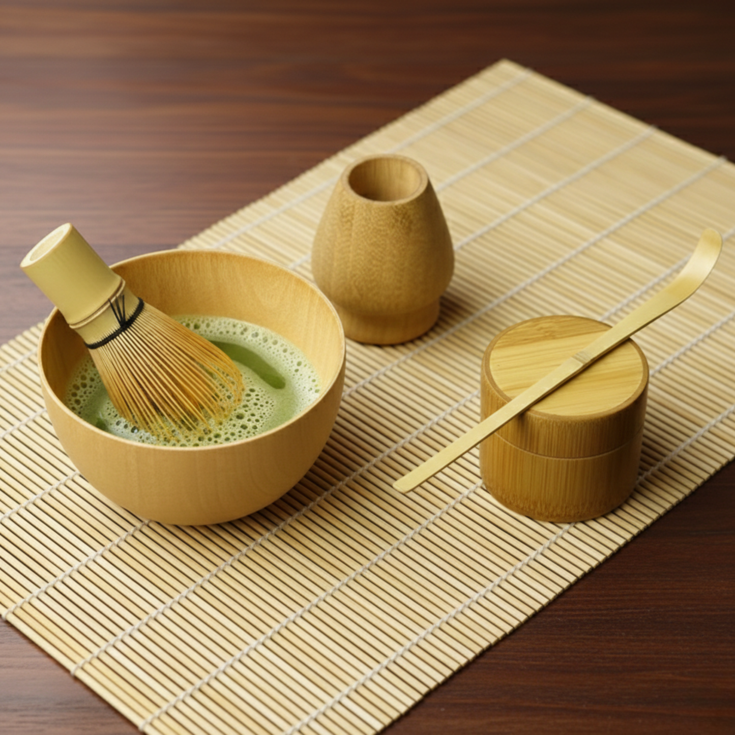 Minimalist Bamboo Matcha Set | Handcrafted Traditional Matcha Tea Set