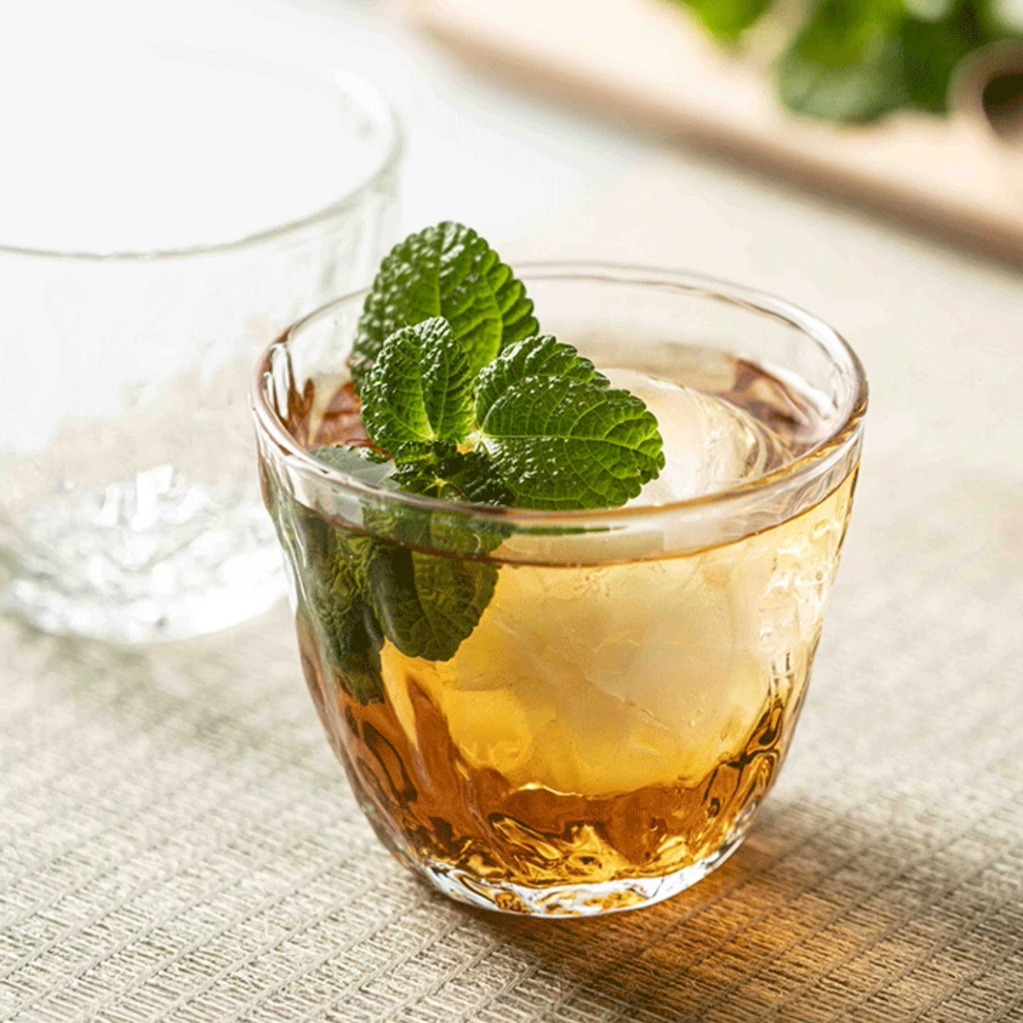 Ume Hammered Glass Tumbler | 8.5oz / 250ml Coffee Glass Set of 2 or 4 or 6