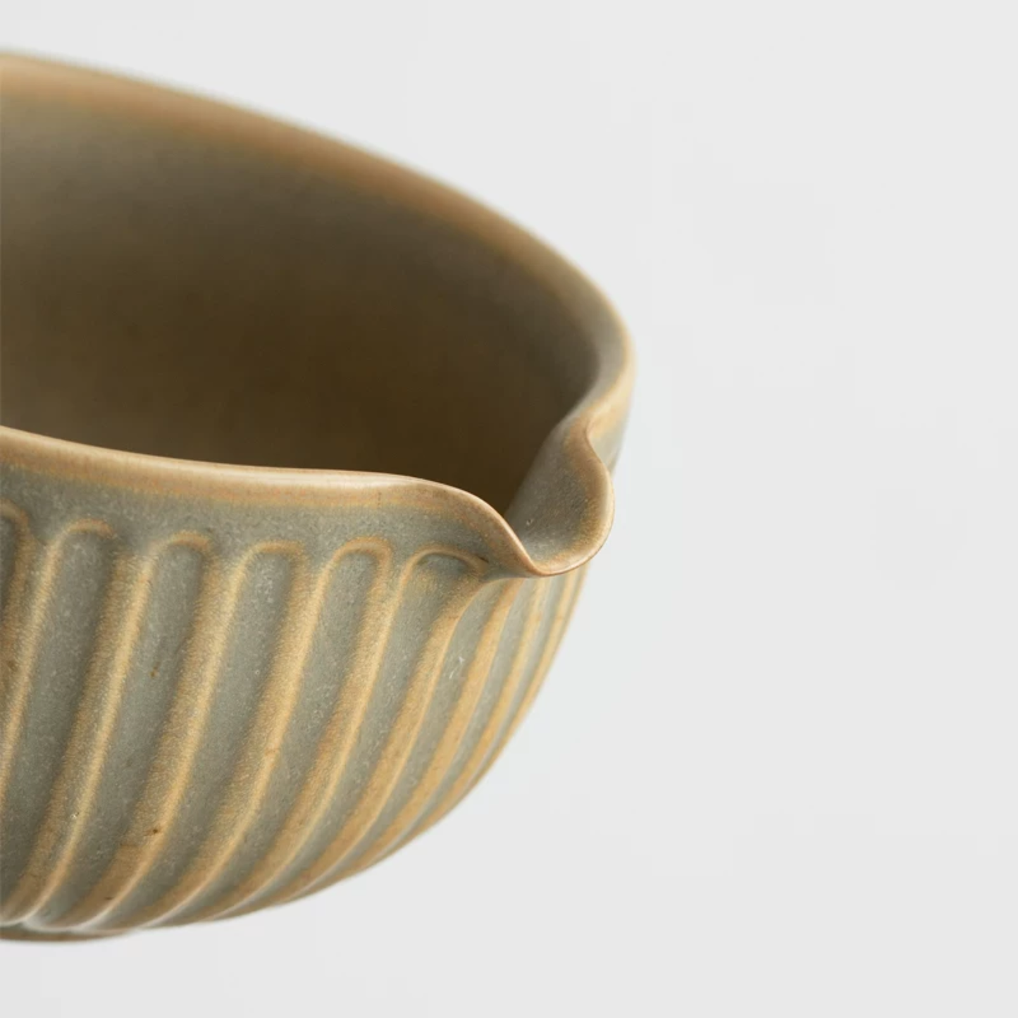 Handmade sunflower ceramic matcha bowl (chawan) with smooth matte finish and Japanese-inspired minimalist design