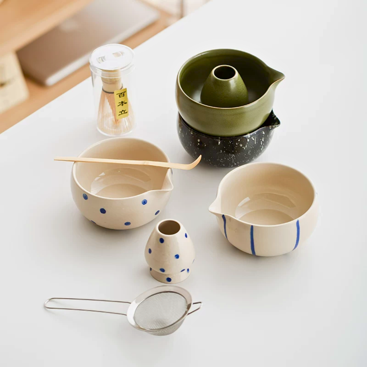 Contemporary Matcha Bowl Set | Minimalist Japanese Tea Ritual Gift Set