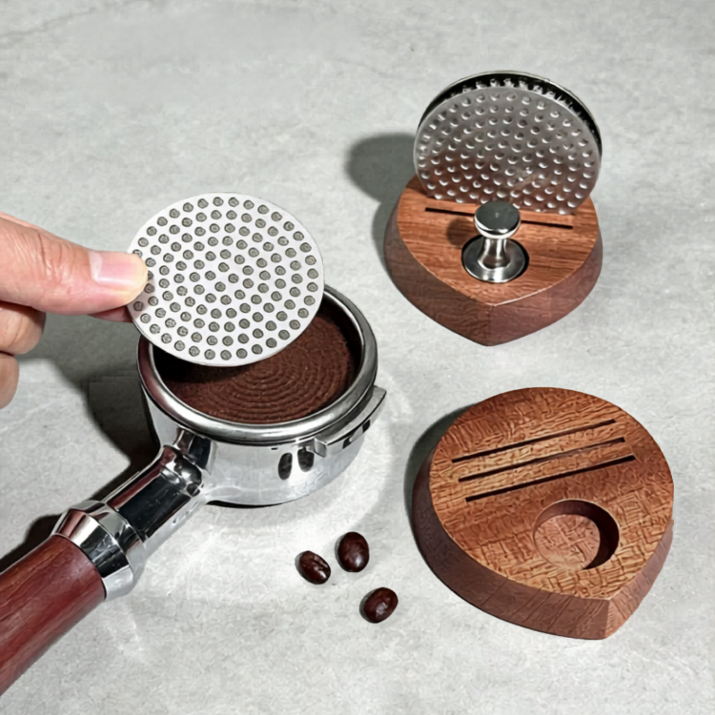 Espresso Puck Screen Magnet Holder Set