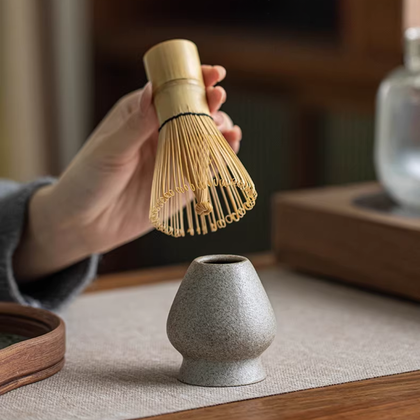 9-Piece Stoneware Matcha Set | Kiln-Fired Japanese Matcha Ceremony Essentials