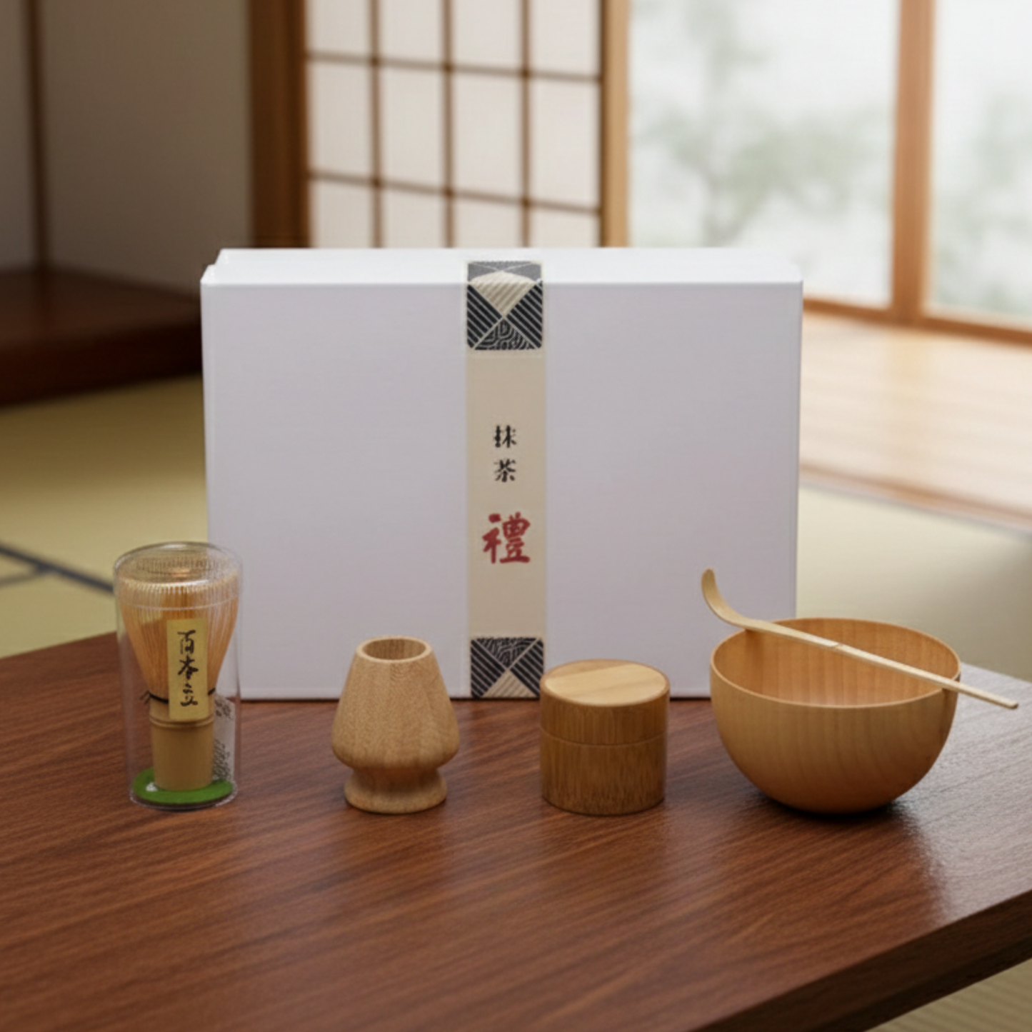 Minimalist Bamboo Matcha Set | Handcrafted Traditional Matcha Tea Set