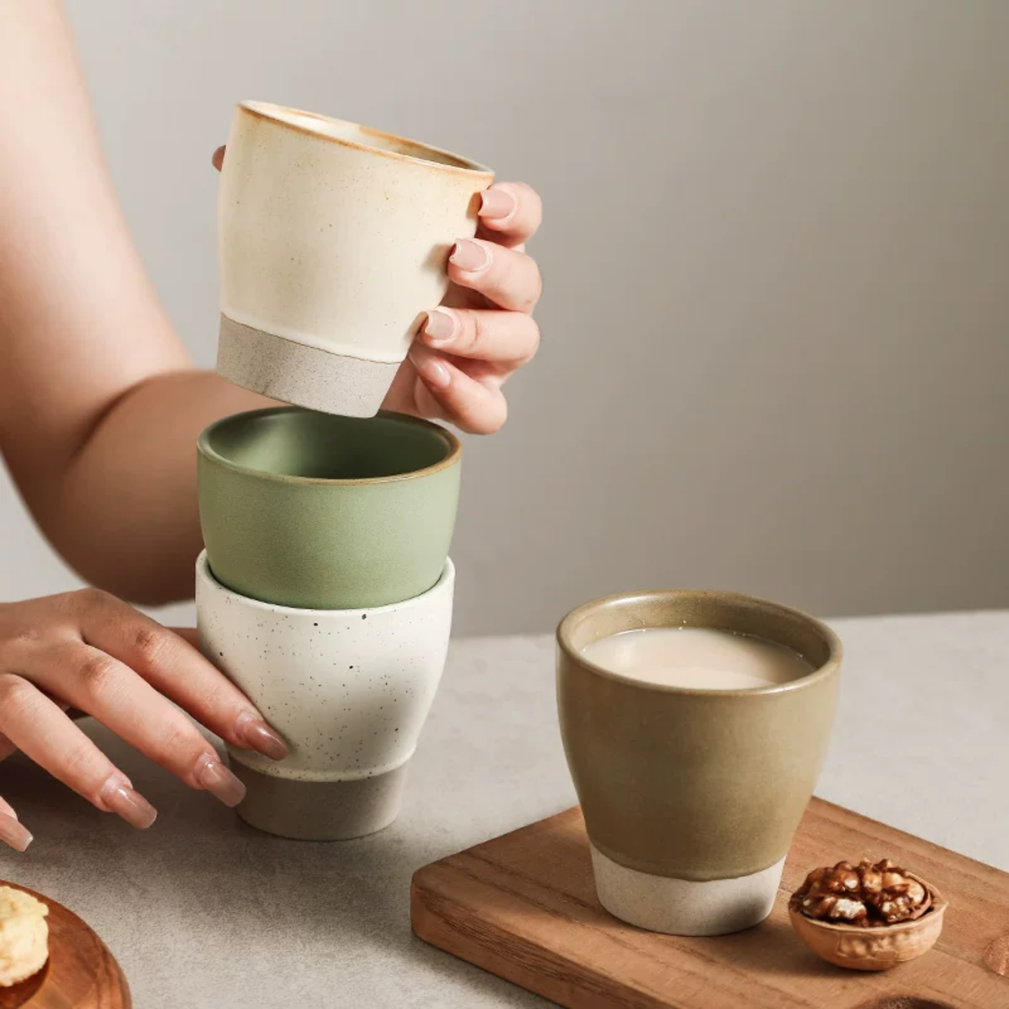 Japanese-Style Ceramic Tea Cup