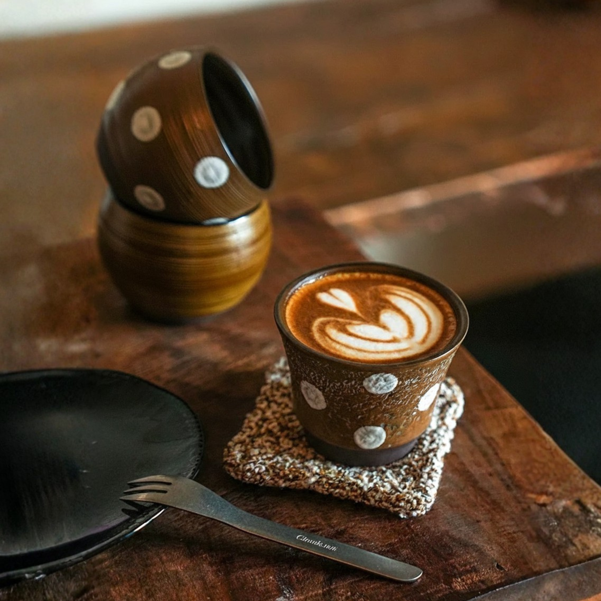 Japanese Style Vintage Ceramic Cups | 220ml Coffee and Tea Cups 7oz