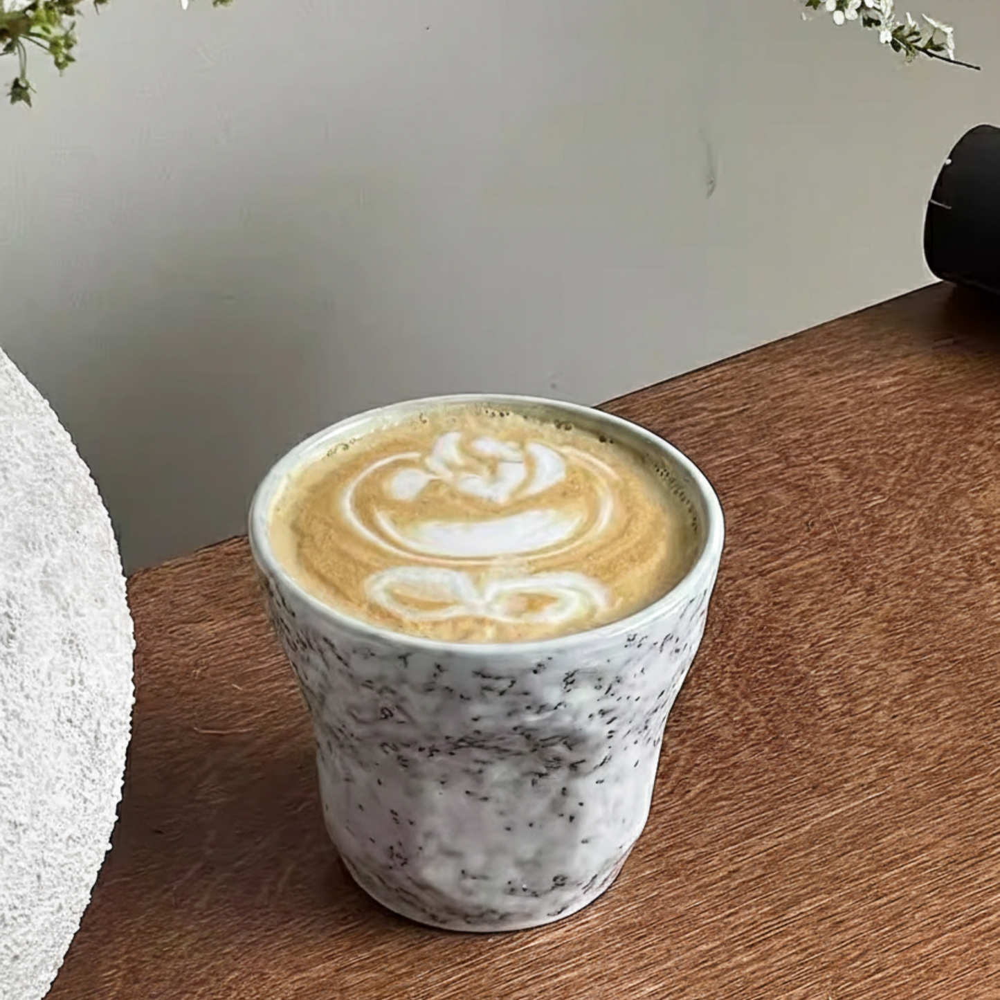 Stone Texture Ceramic Cup | 300ml Ceramic Cups Set For Home Baristas
