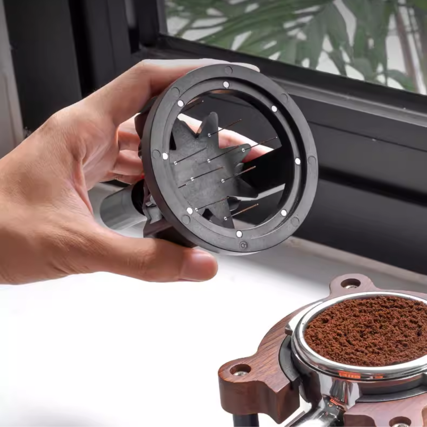 Magnetic Rotating Espresso WDT Distribution Tool