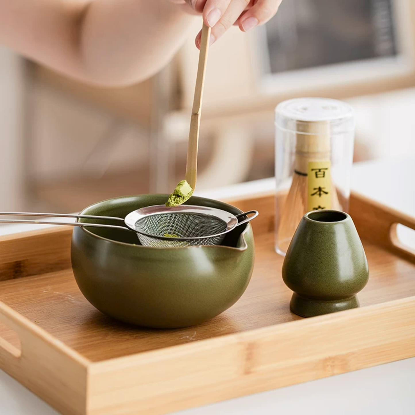 Contemporary Matcha Bowl Set | Minimalist Japanese Tea Ritual Gift Set