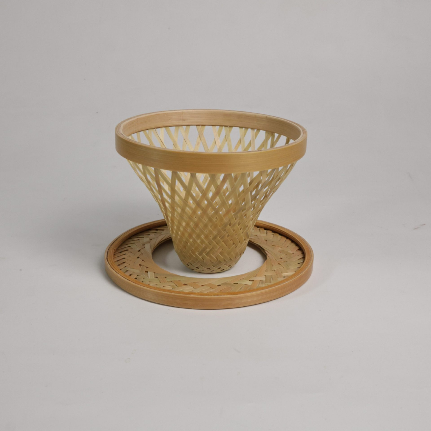 Artisan Handwoven Bamboo Coffee Dripper Set