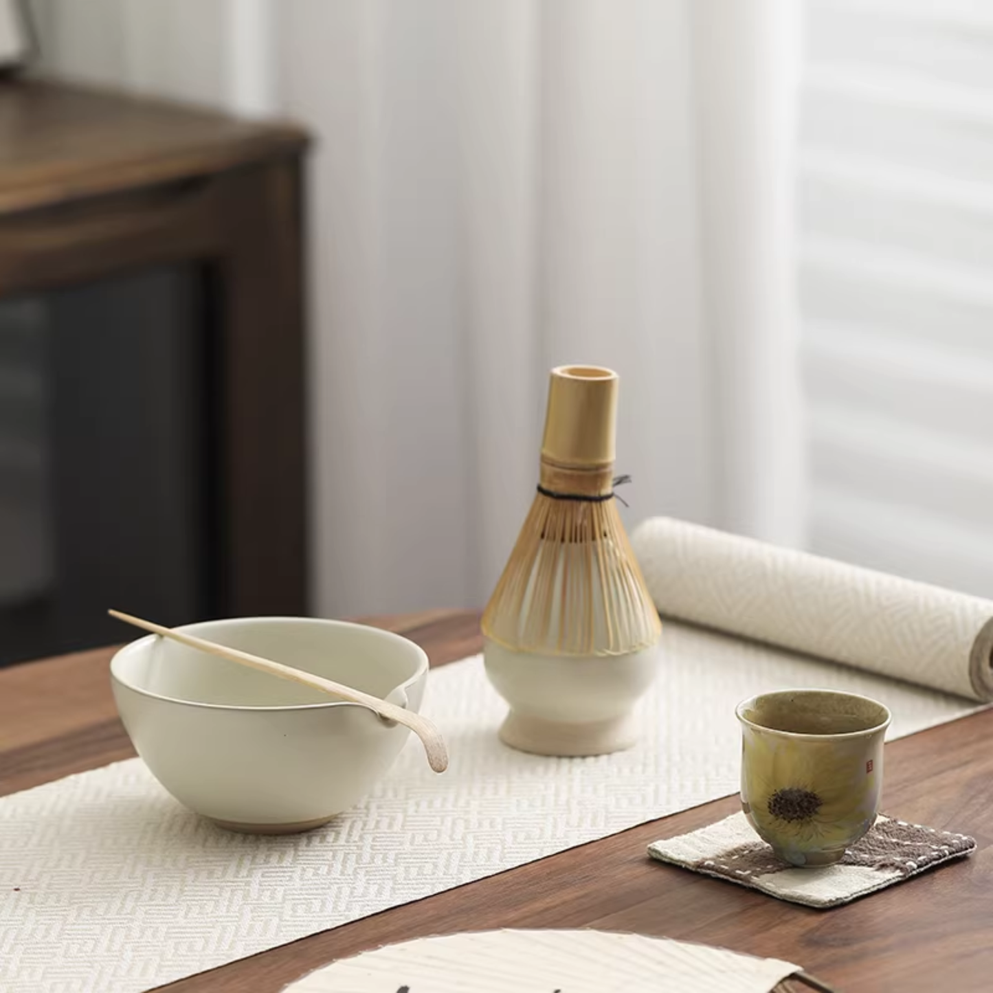 Matcha Tea Ceremony Starter Set | Ivory White Ceremonial Matcha Set