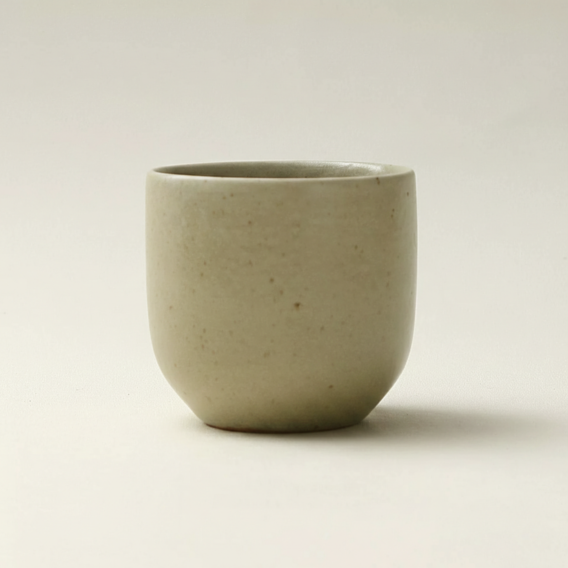 Minimalist Stoneware Coffee Cup | Minimalist Stoneware Tea Cup 230ml in Sage Ash