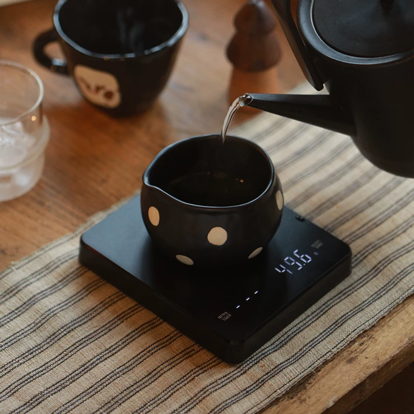 Black Polka Dots Matcha Tea Bowl