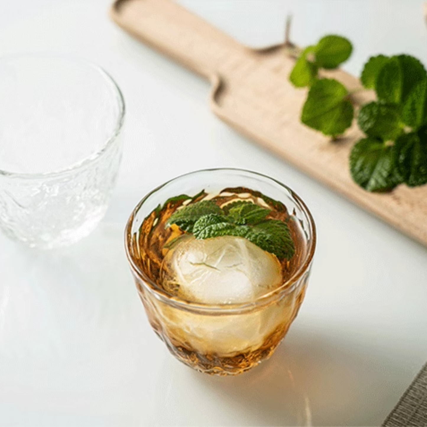 Ume Hammered Glass Tumbler | 8.5oz / 250ml Coffee Glass Set of 2 or 4 or 6