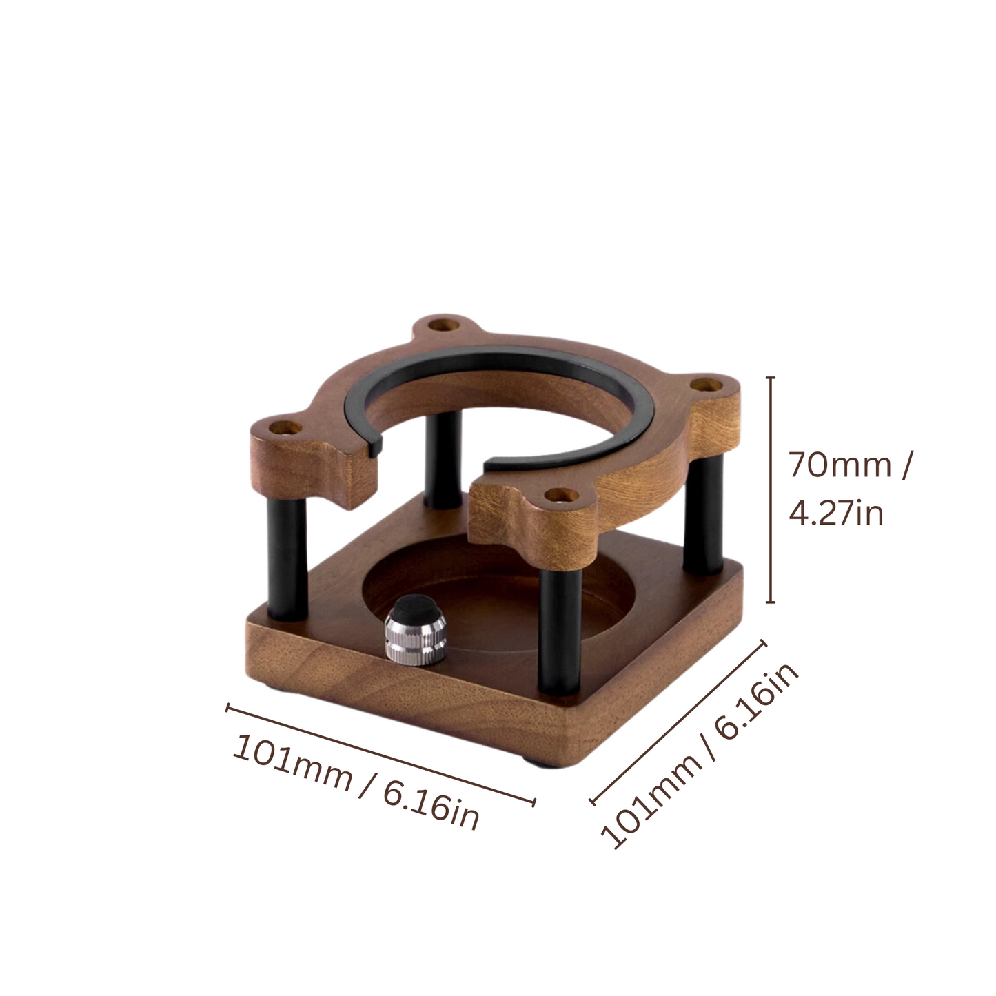 Sapele Wood Tamping Station, Wood Base