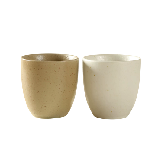 Minimalist Stoneware Tea Cup | Artisan Ceramic 220ml Small Sipping Cup