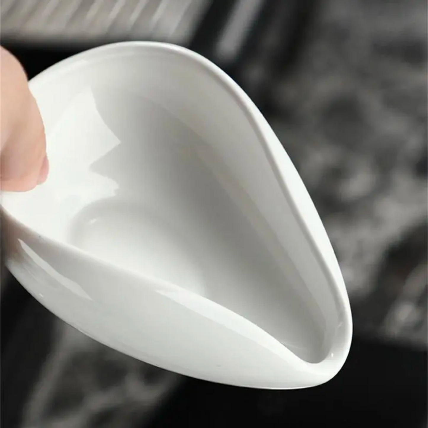White Ceramic Dosing Tray